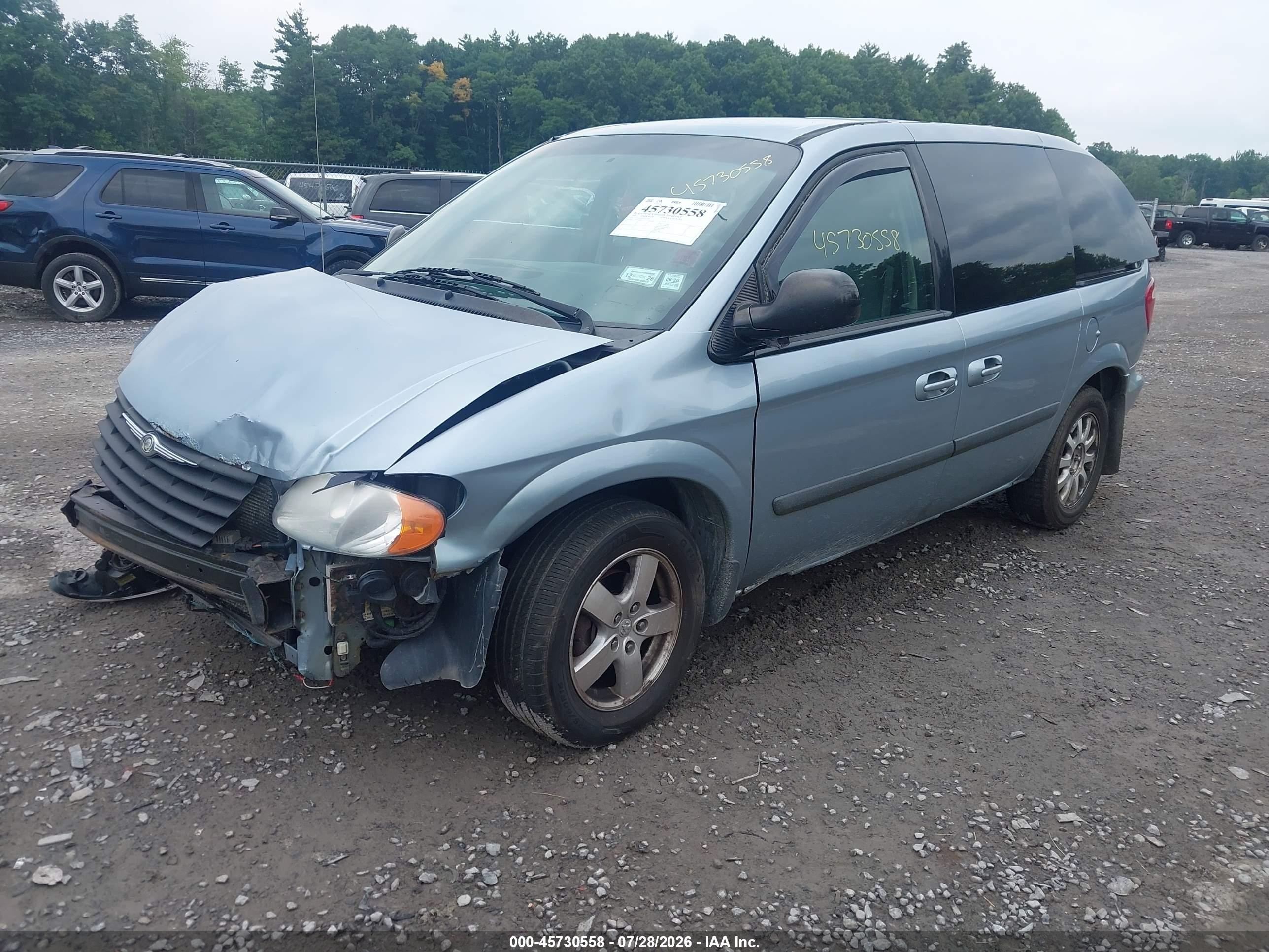 2005 Chrysler Town & Country Blue vin: 1C4GP45R05B282466