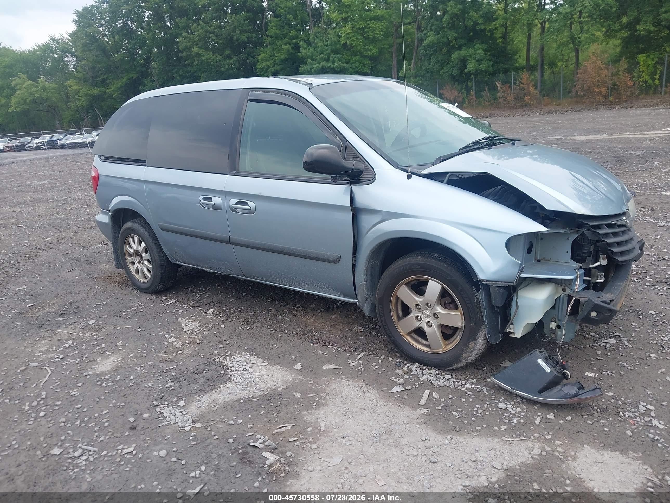 2005 Chrysler Town & Country Синий vin: 1C4GP45R05B282466