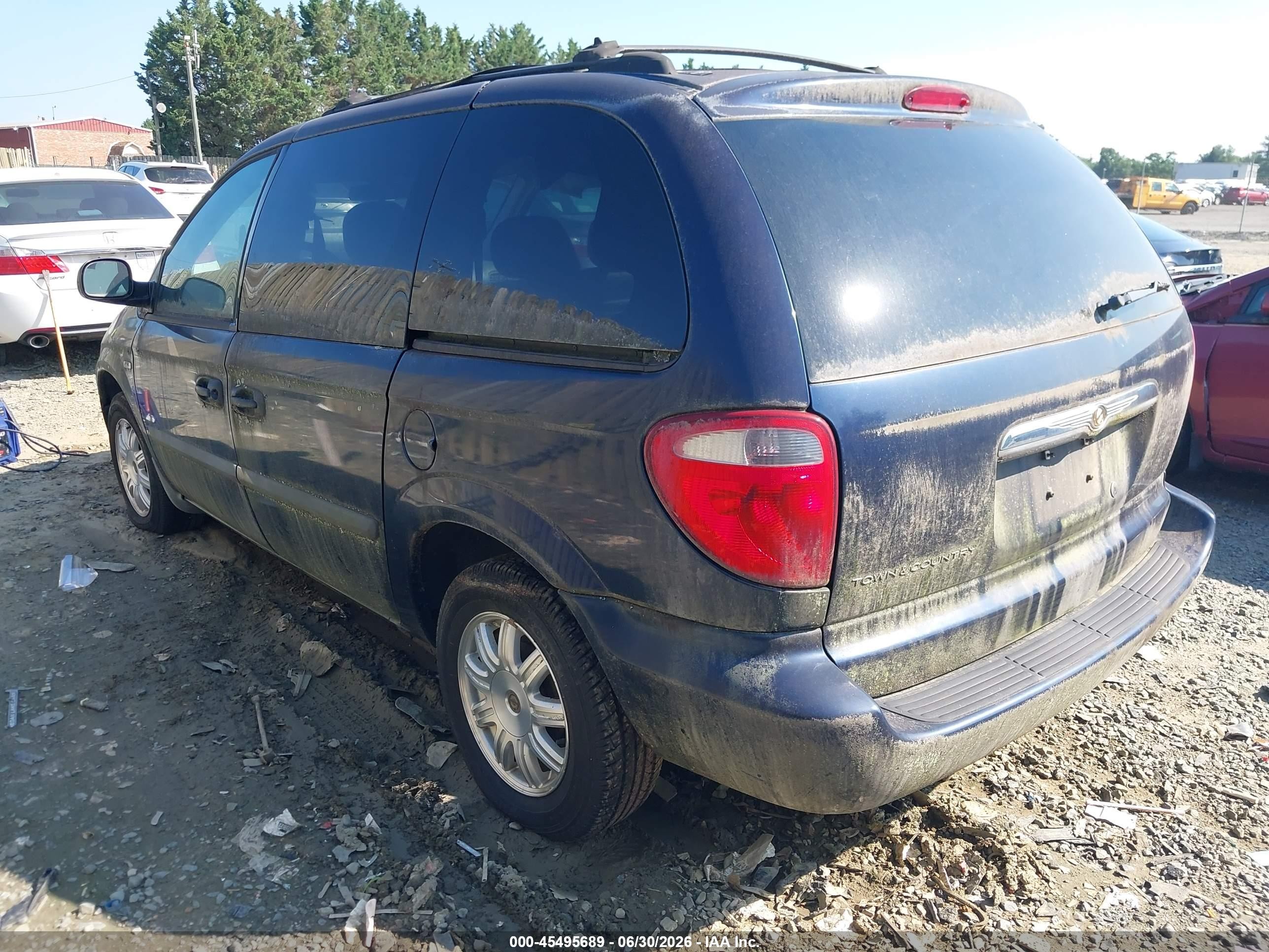2005 Chrysler Town & Country Blue vin: 1C4GP45R15B288017