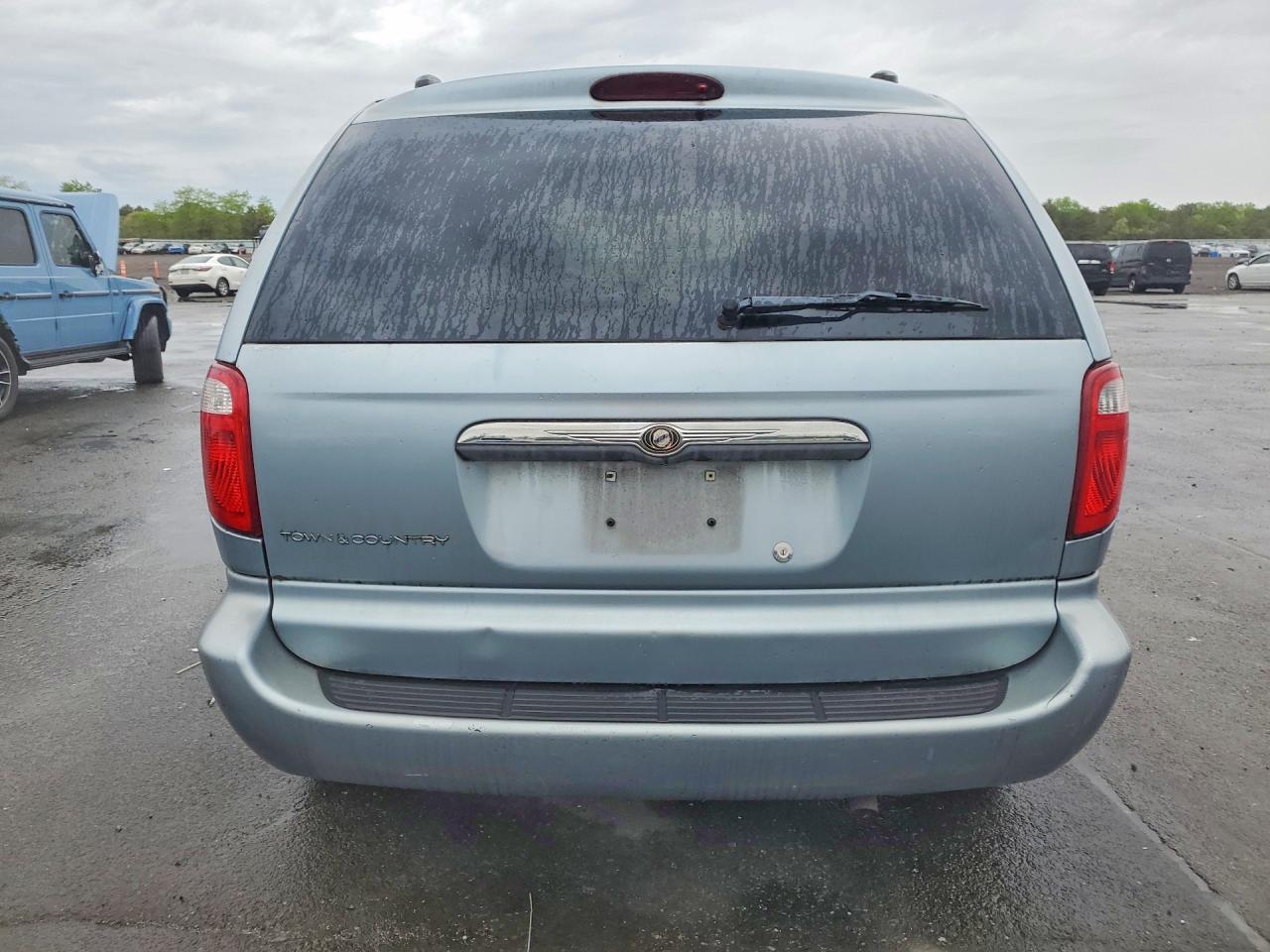 2005 Chrysler Town & Country Blue vin: 1C4GP45R65B215337