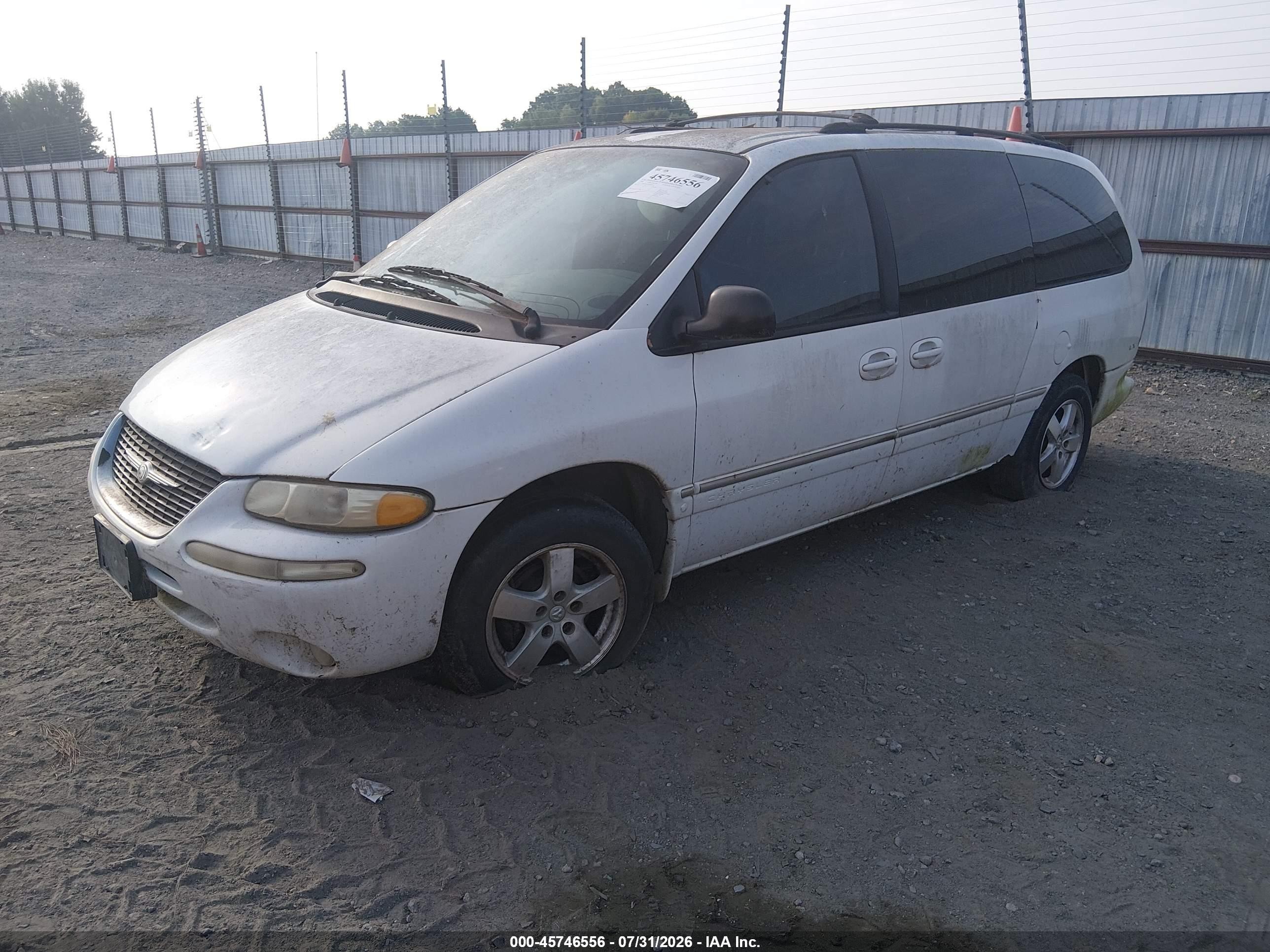 1998 Chrysler Town & Country Lx White vin: 1C4GP54L0WB698974