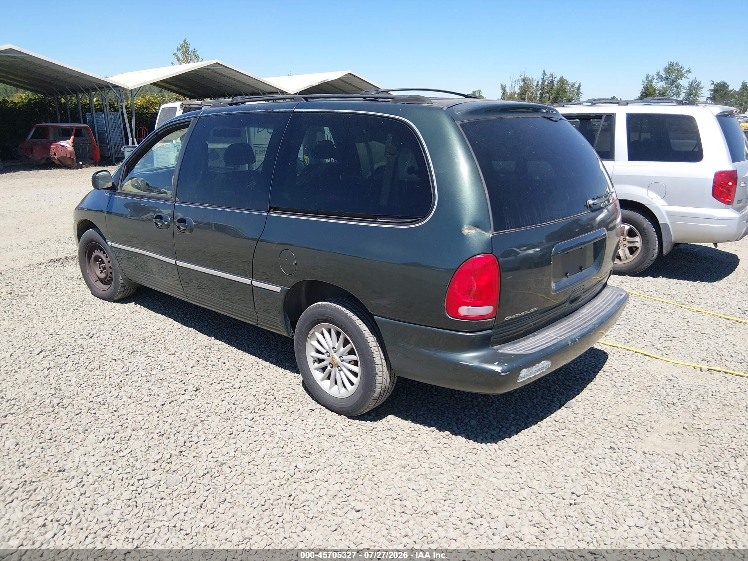 2000 Chrysler Town & Country Lxi Green vin: 1C4GP54L1YB547547