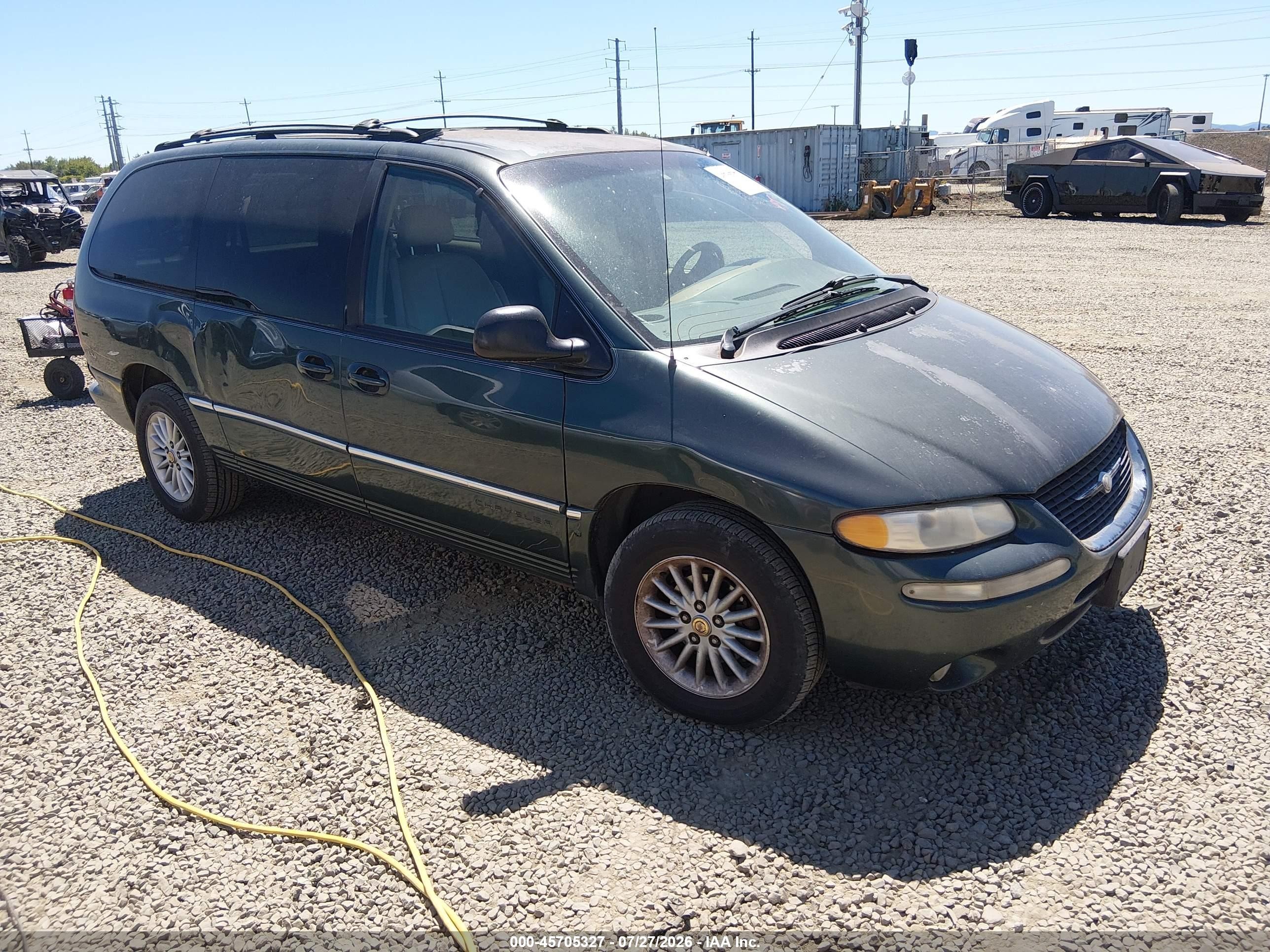 2000 Chrysler Town & Country Lxi Green vin: 1C4GP54L1YB547547