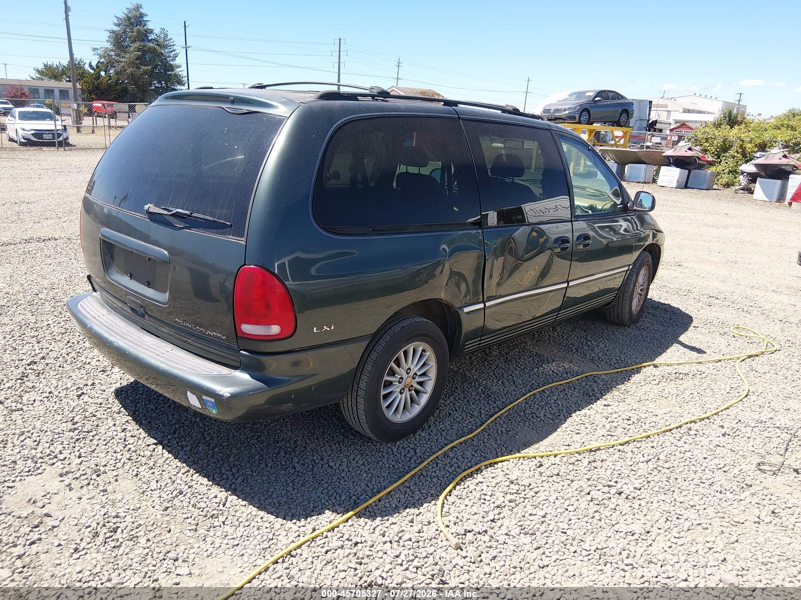 2000 Chrysler Town & Country Lxi Green vin: 1C4GP54L1YB547547