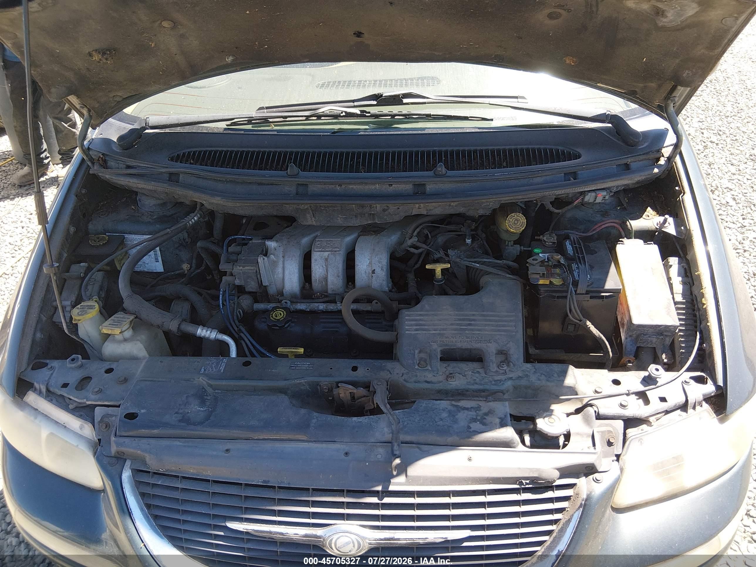 2000 Chrysler Town & Country Lxi Green vin: 1C4GP54L1YB547547