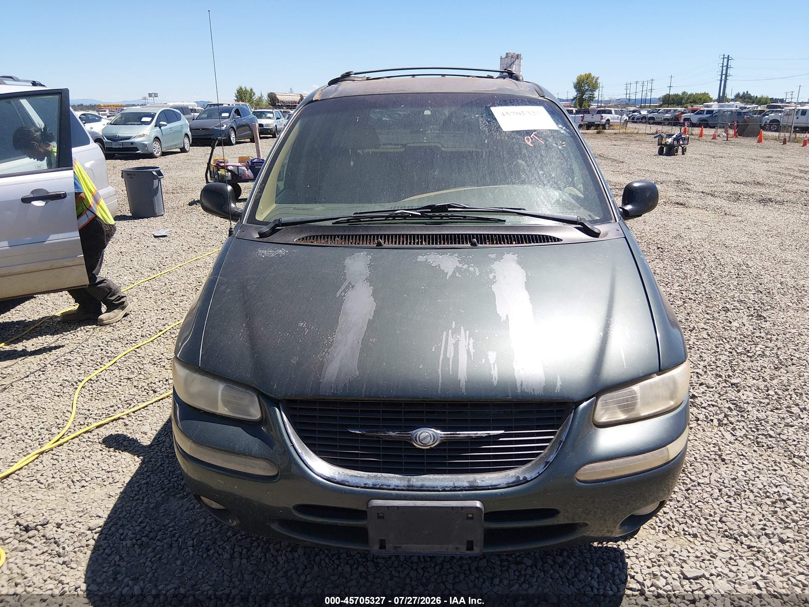 2000 Chrysler Town & Country Lxi Green vin: 1C4GP54L1YB547547
