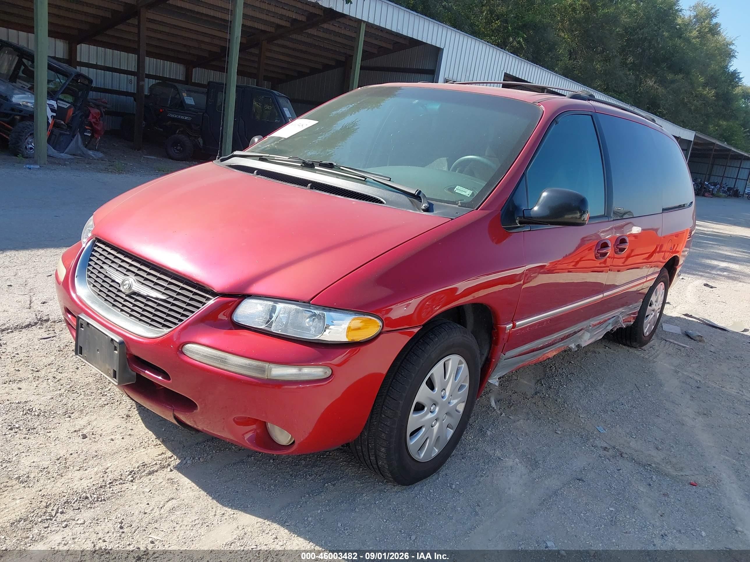 1998 Chrysler Town & Country Lx Red vin: 1C4GP54L6WB686716
