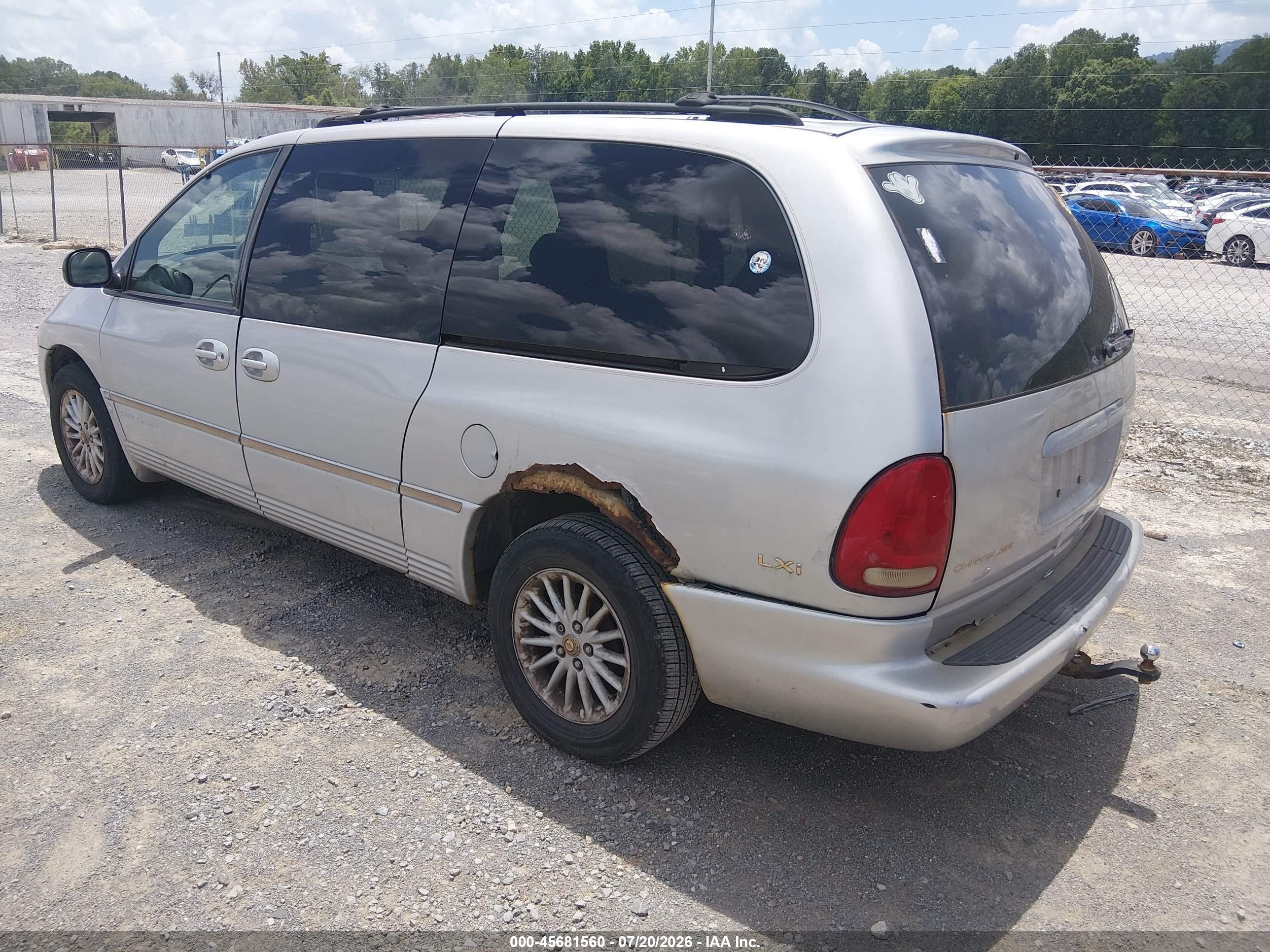 1999 Chrysler Town & Country Lx Gray vin: 1C4GP54L9XB916623