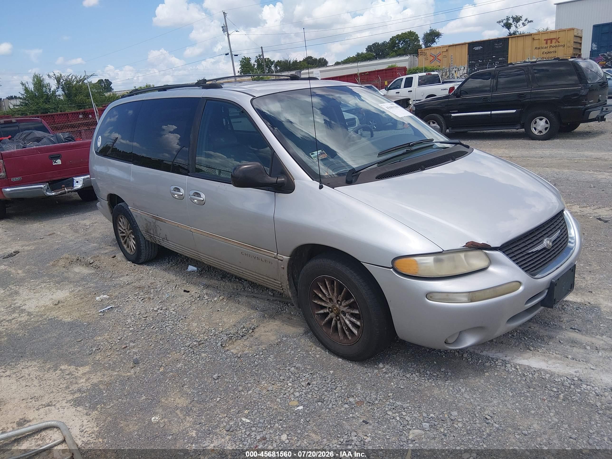 1999 Chrysler Town & Country Lx Gray vin: 1C4GP54L9XB916623