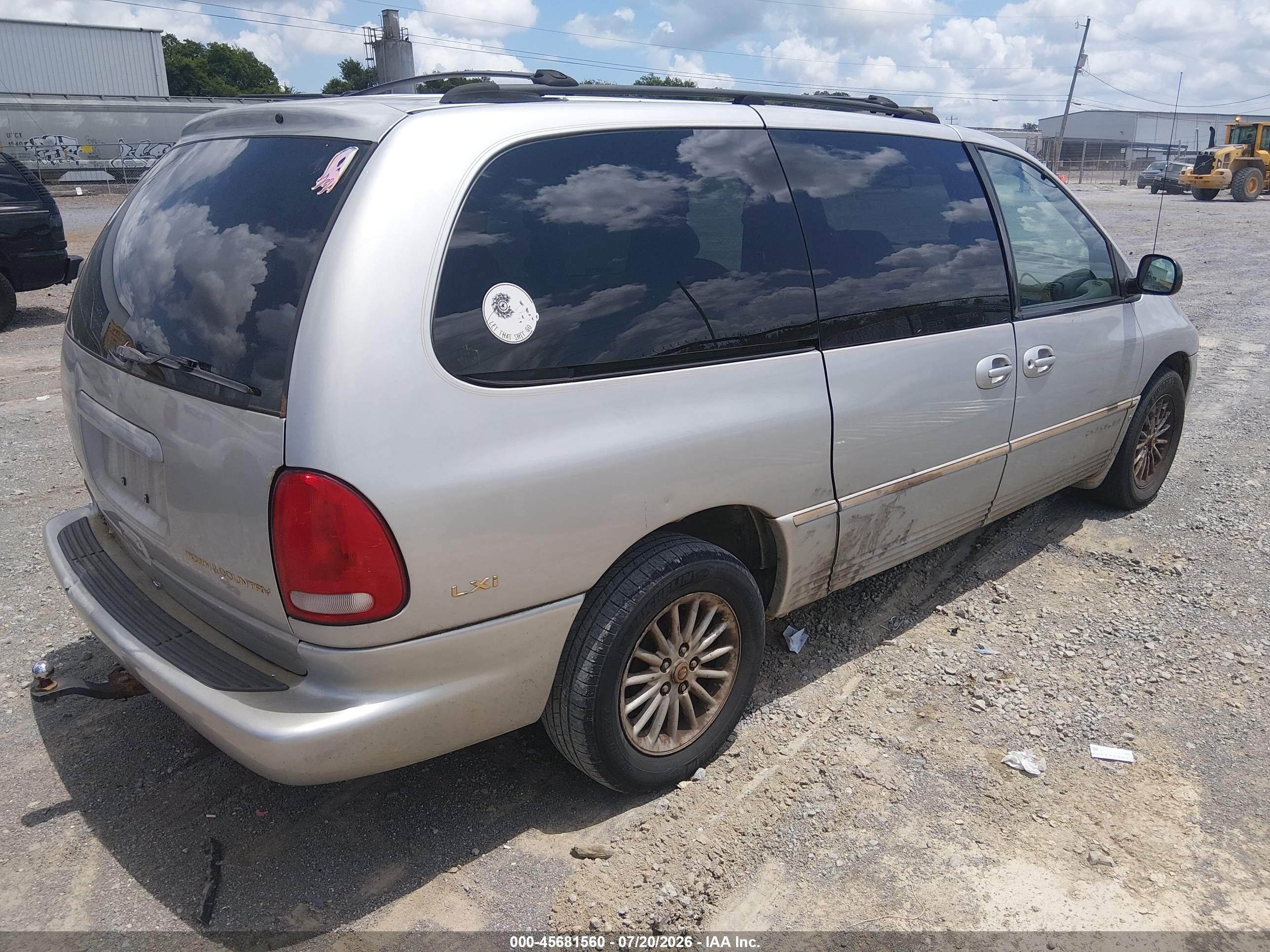 1999 Chrysler Town & Country Lx Gray vin: 1C4GP54L9XB916623