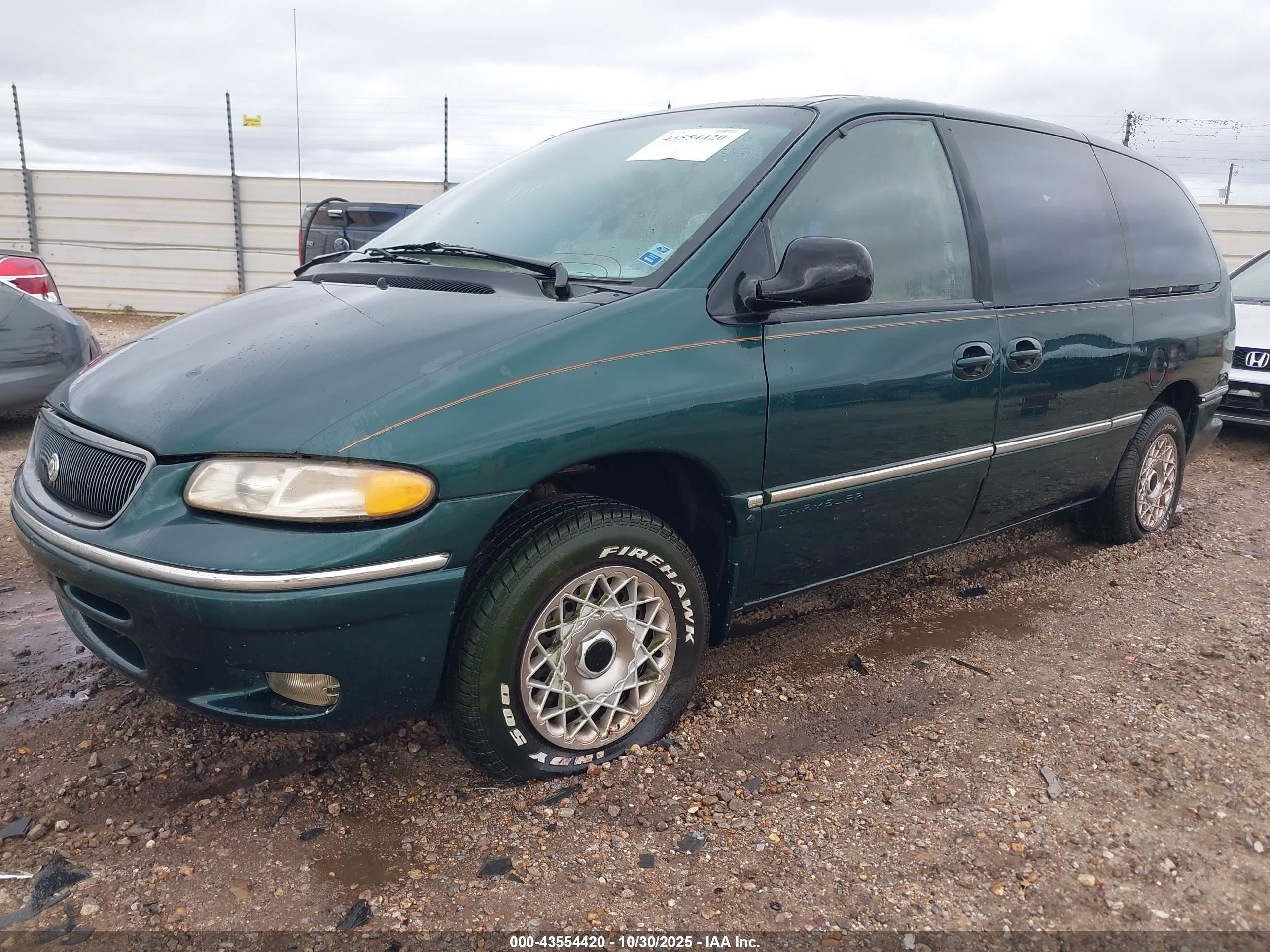 1997 Chrysler Town & Country Lx Green vin: 1C4GP54R3VB283070