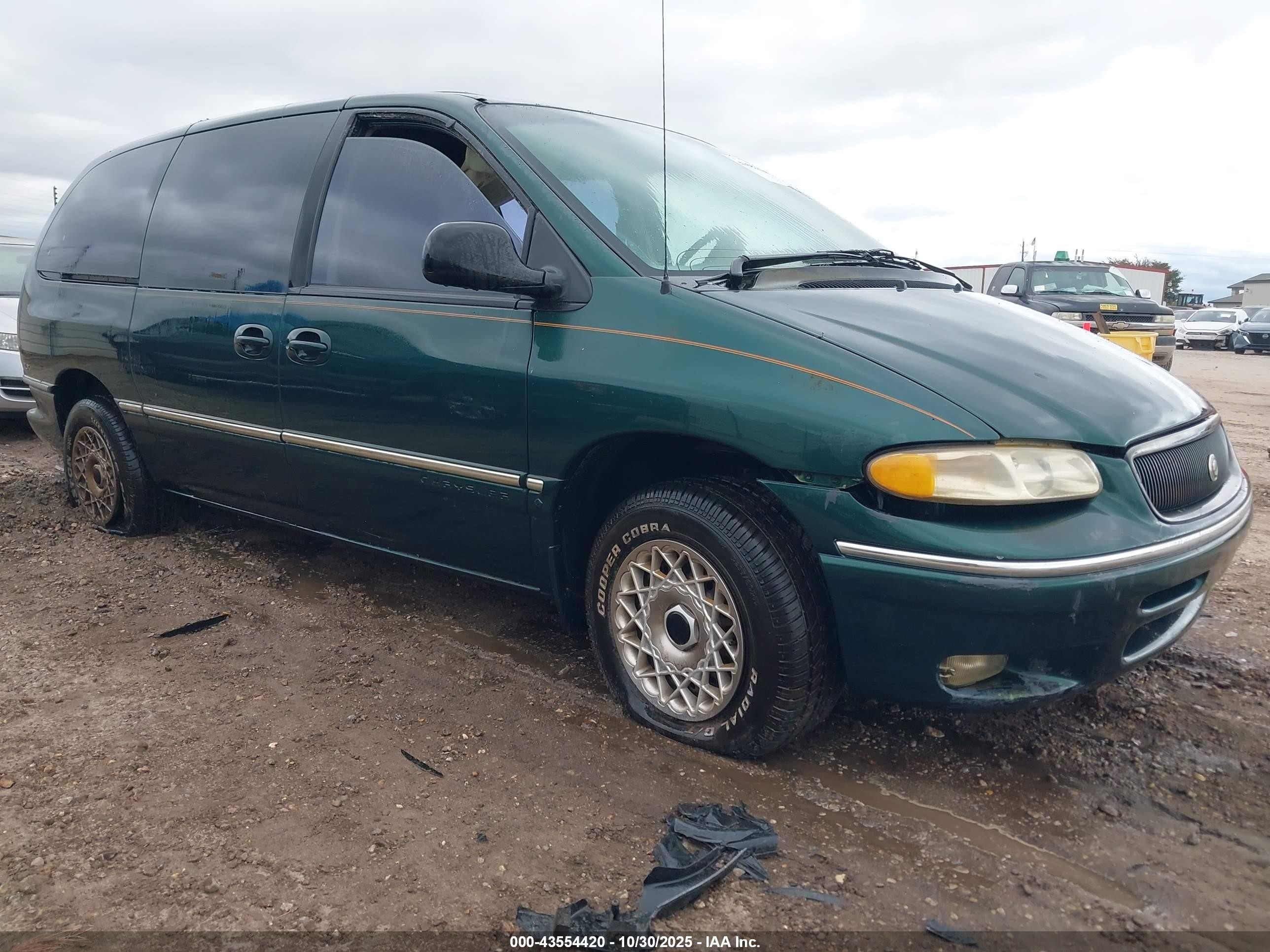1997 Chrysler Town & Country Lx Зеленый vin: 1C4GP54R3VB283070