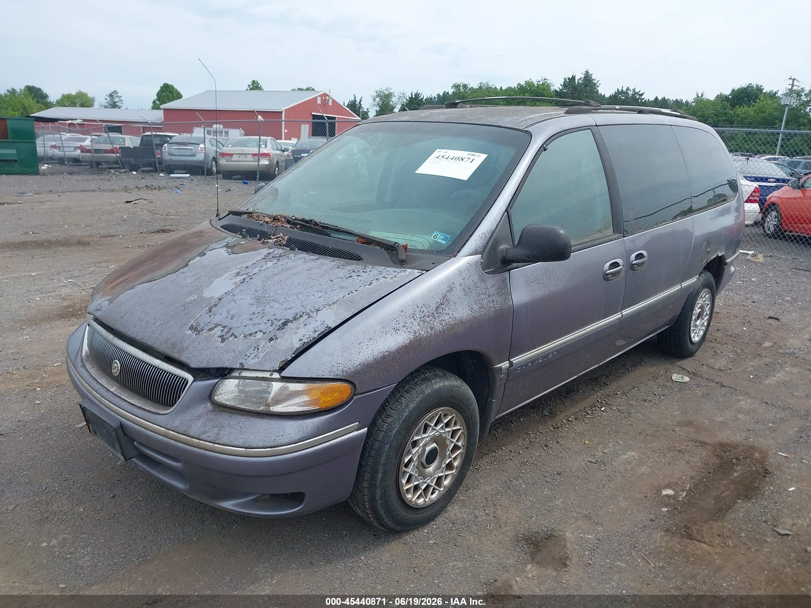 1997 Chrysler Town & Country Lx Серый vin: 1C4GP54RXVB436480