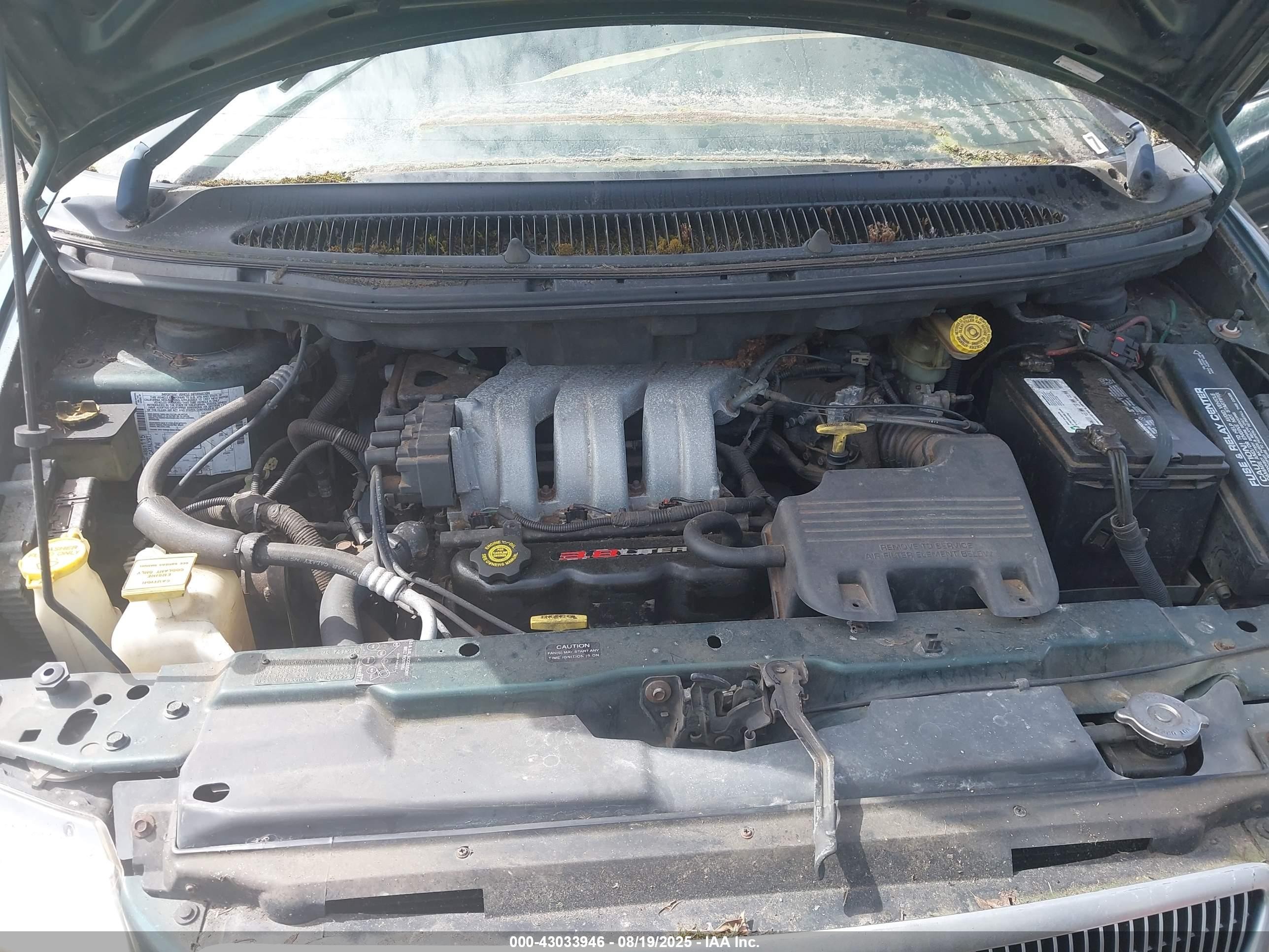 1997 Chrysler Town & Country Lxi Зеленый vin: 1C4GP64L4VB476653