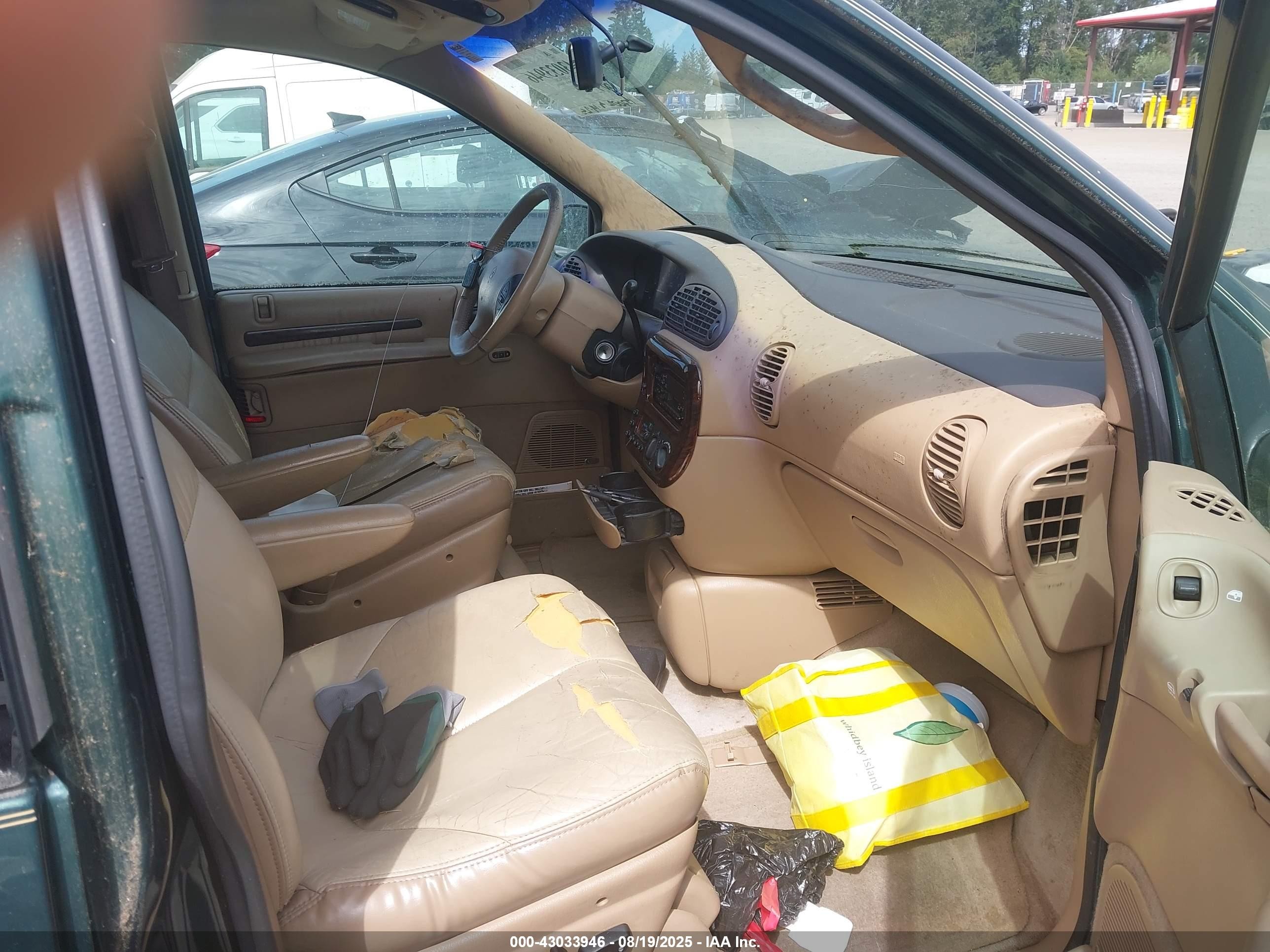 1997 Chrysler Town & Country Lxi Зеленый vin: 1C4GP64L4VB476653