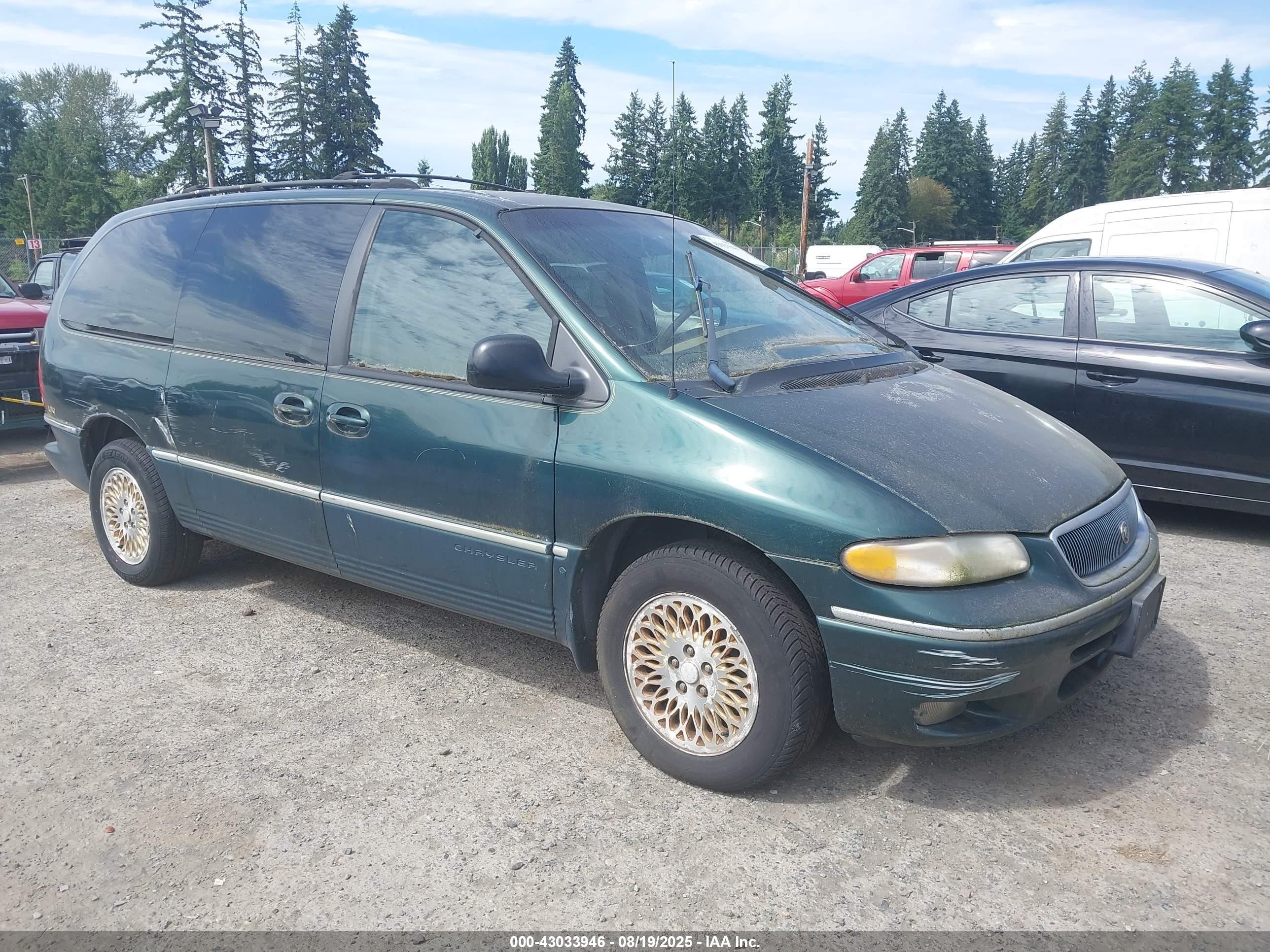 1997 Chrysler Town & Country Lxi Зеленый vin: 1C4GP64L4VB476653