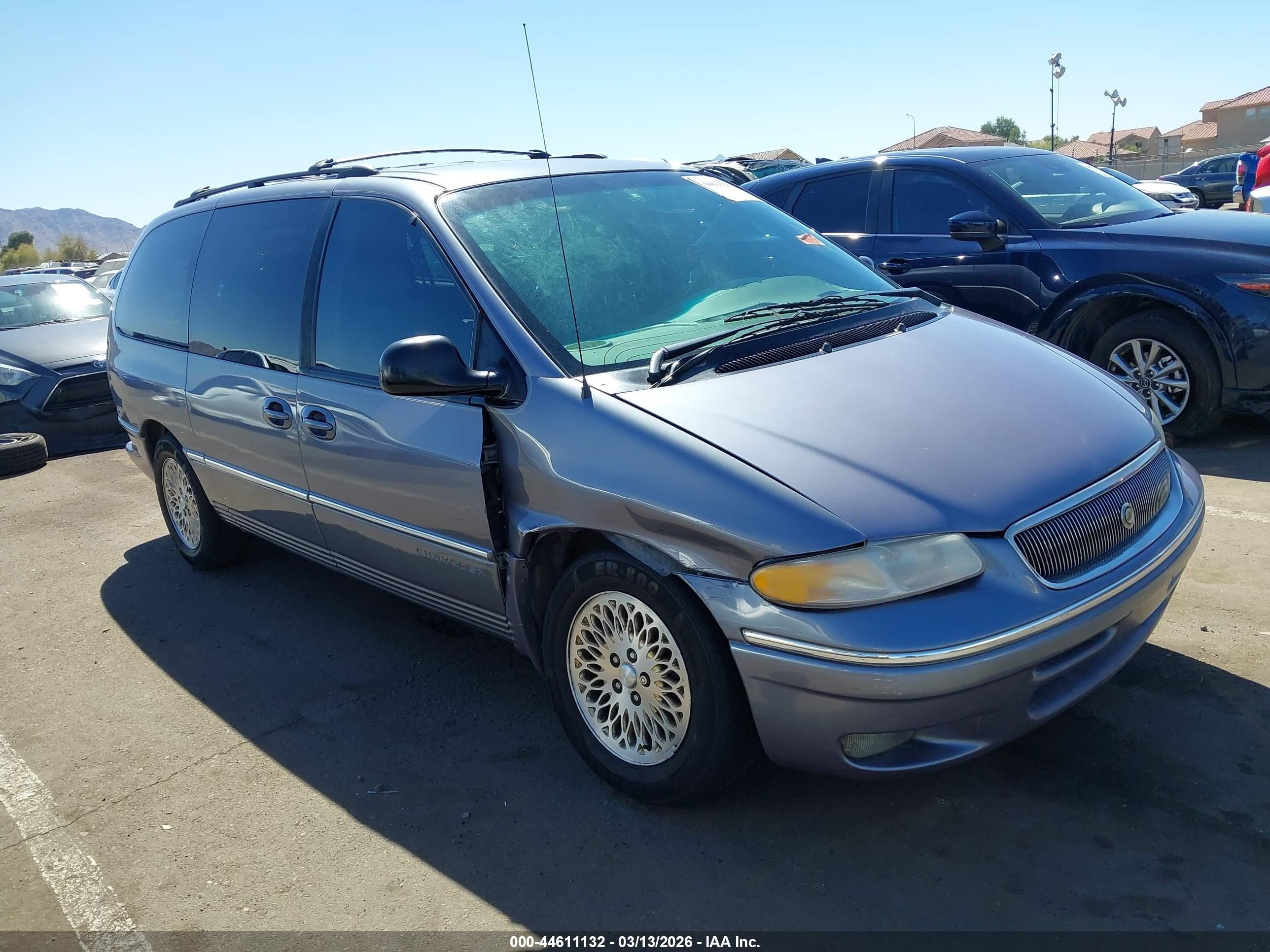 1997 Chrysler Town & Country Lxi Light Blue vin: 1C4GP64L7VB343451