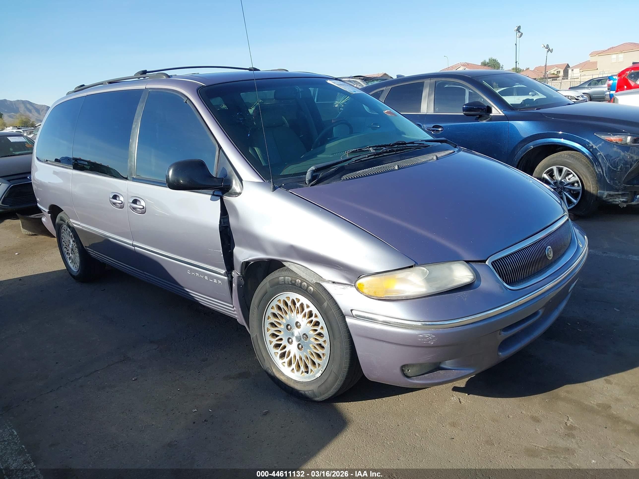 1997 Chrysler Town & Country Lxi Light Blue vin: 1C4GP64L7VB343451