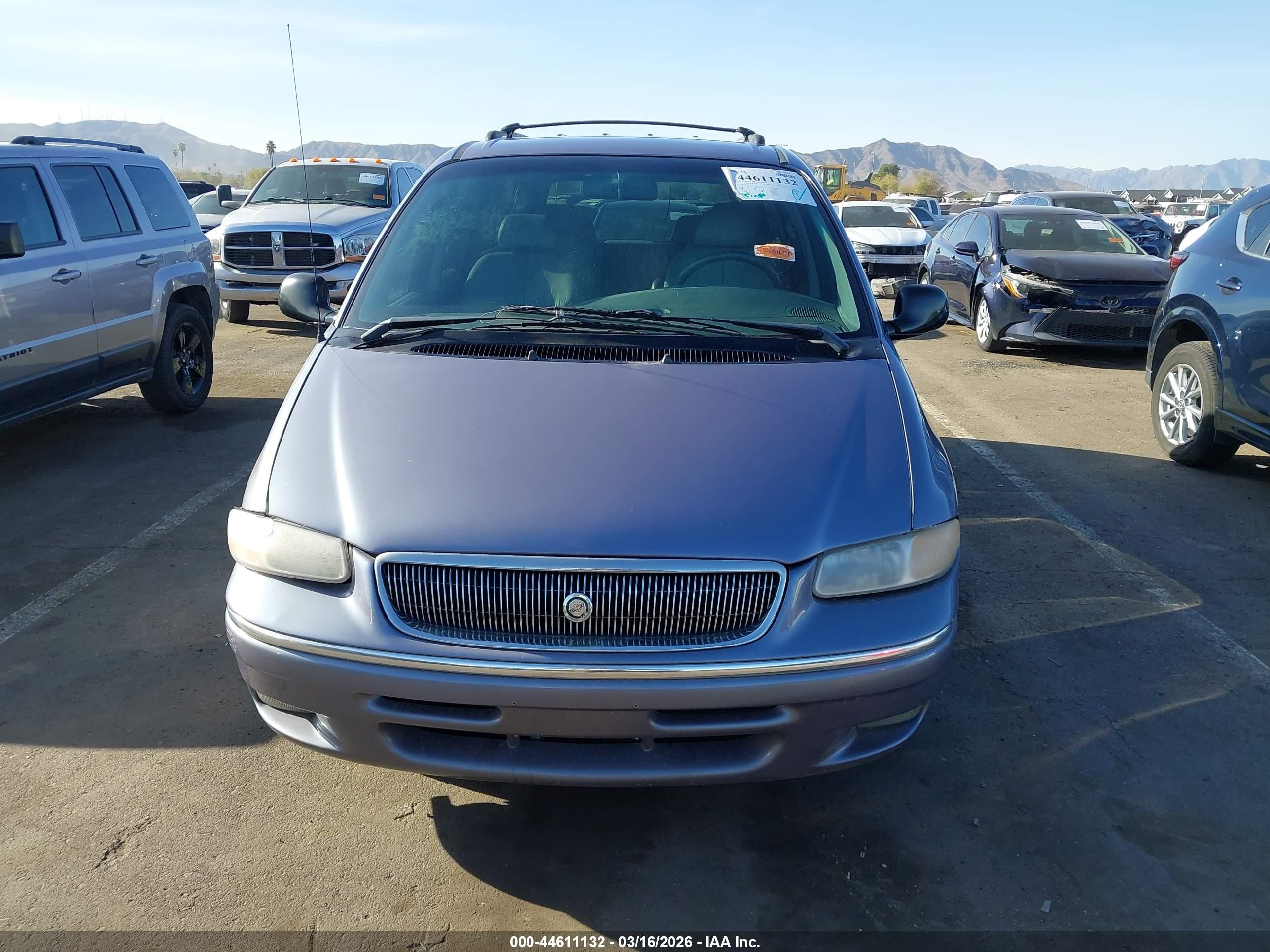 1997 Chrysler Town & Country Lxi Light Blue vin: 1C4GP64L7VB343451