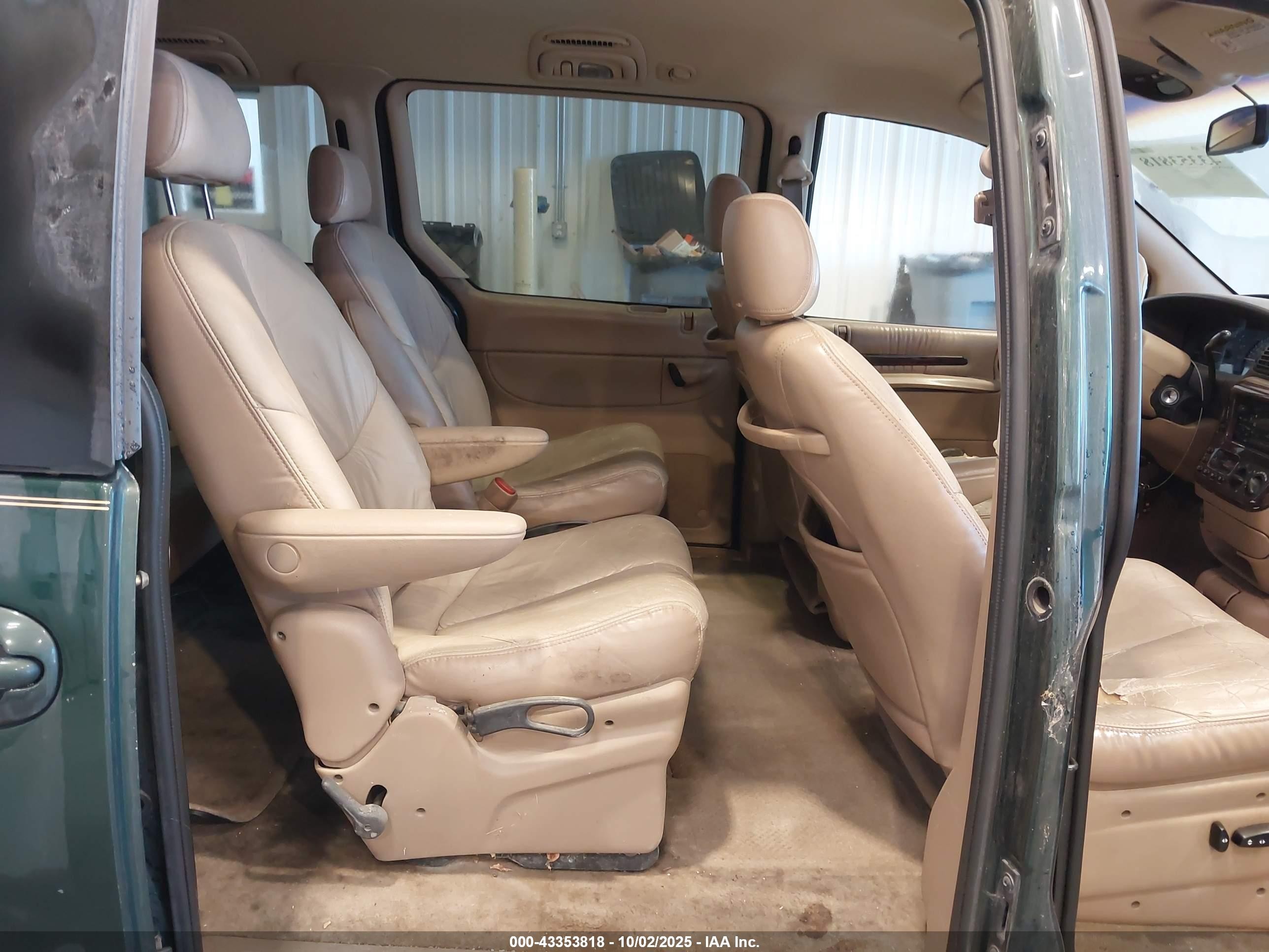1997 Chrysler Town & Country Lxi Green vin: 1C4GP64L8VB399043