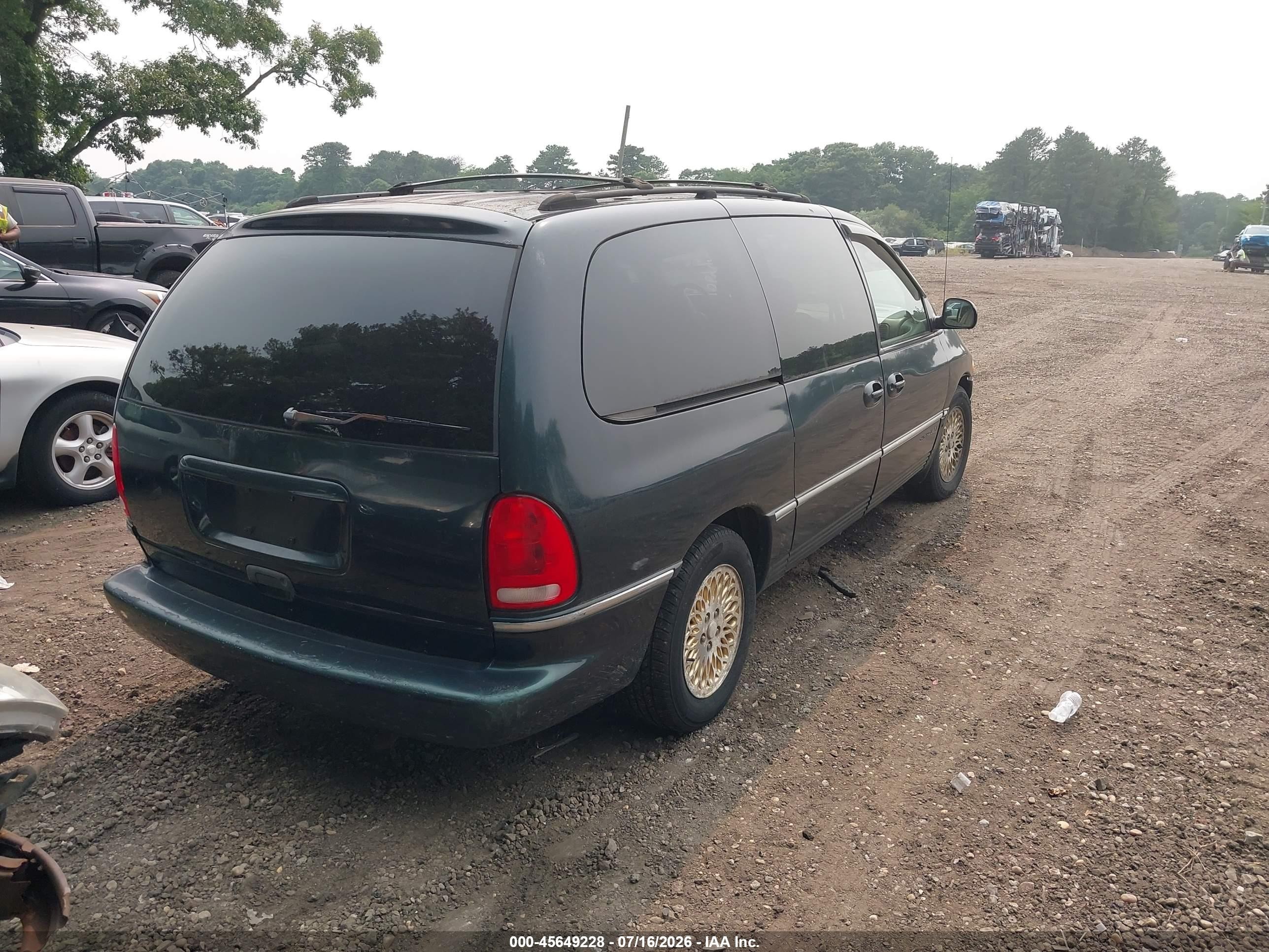 1997 Chrysler Town & Country Lxi Зеленый vin: 1C4GP64L9VB363524
