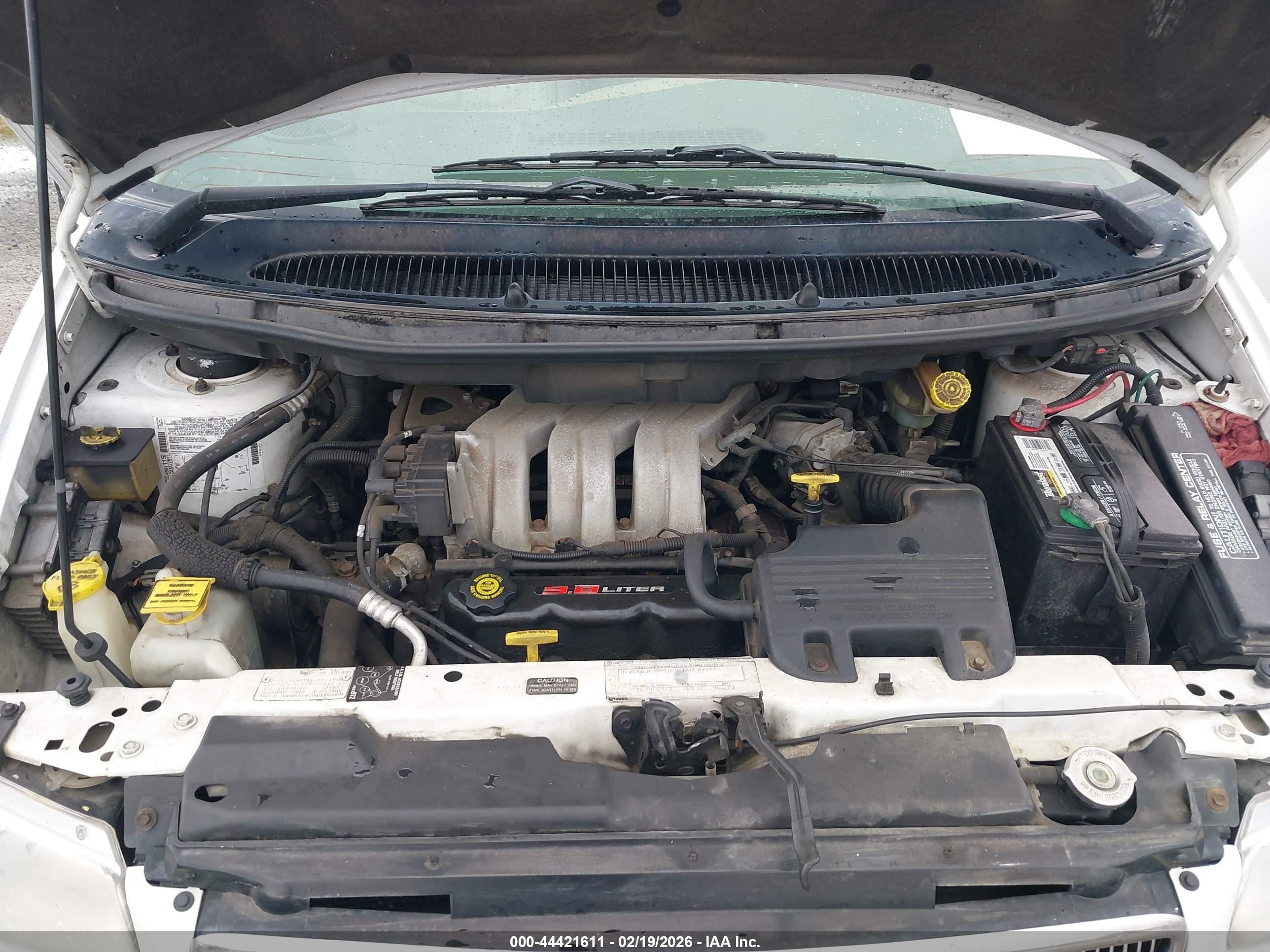 1997 Chrysler Town & Country Lxi White vin: 1C4GP64L9VB406470