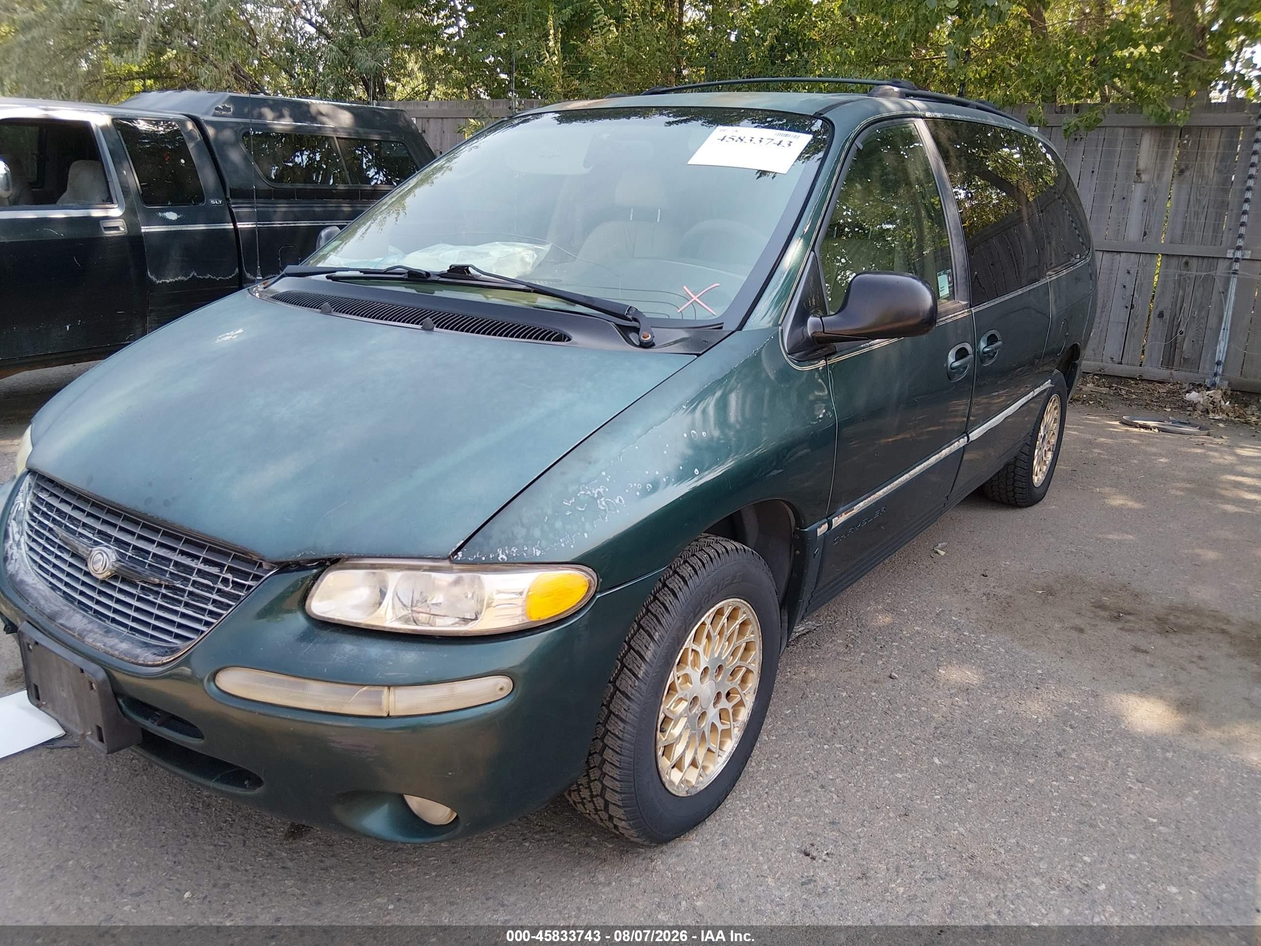 1998 Chrysler Town & Country Lxi Green vin: 1C4GP64LXWB652011