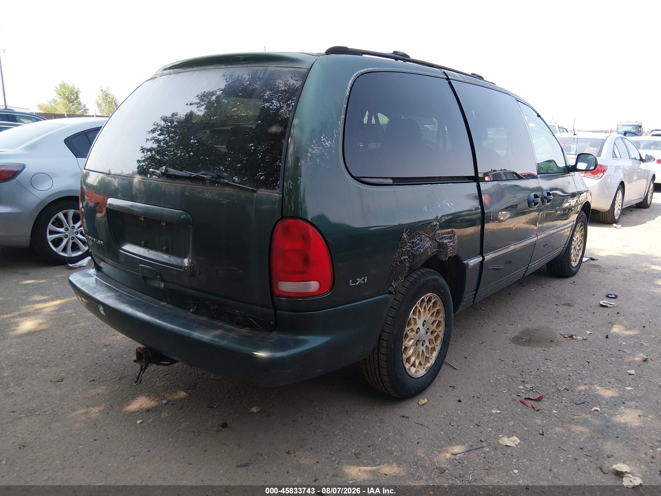 1998 Chrysler Town & Country Lxi Green vin: 1C4GP64LXWB652011