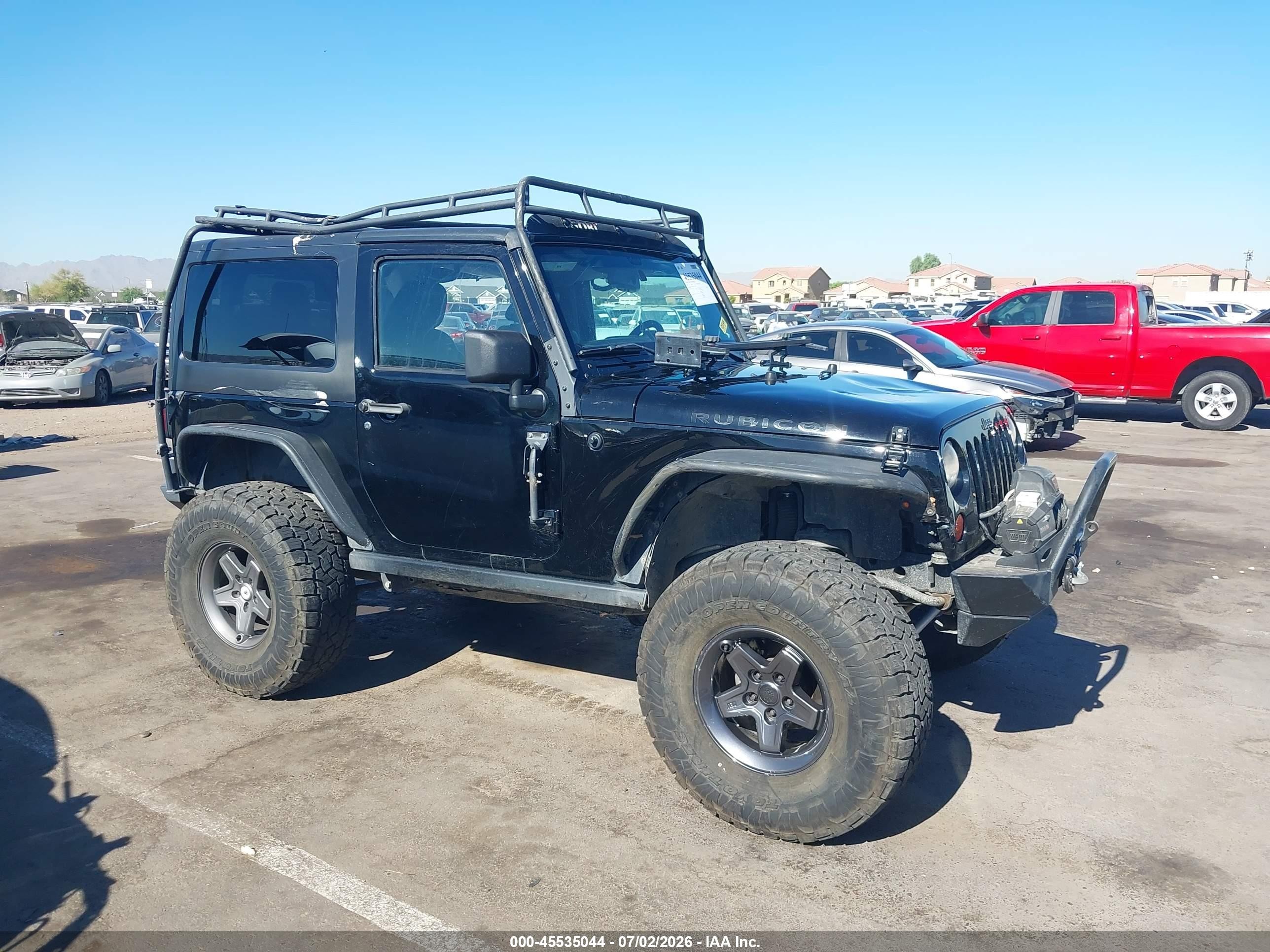 2013 Jeep Wrangler Rubicon Black vin: 1C4HJWCG1DL672536