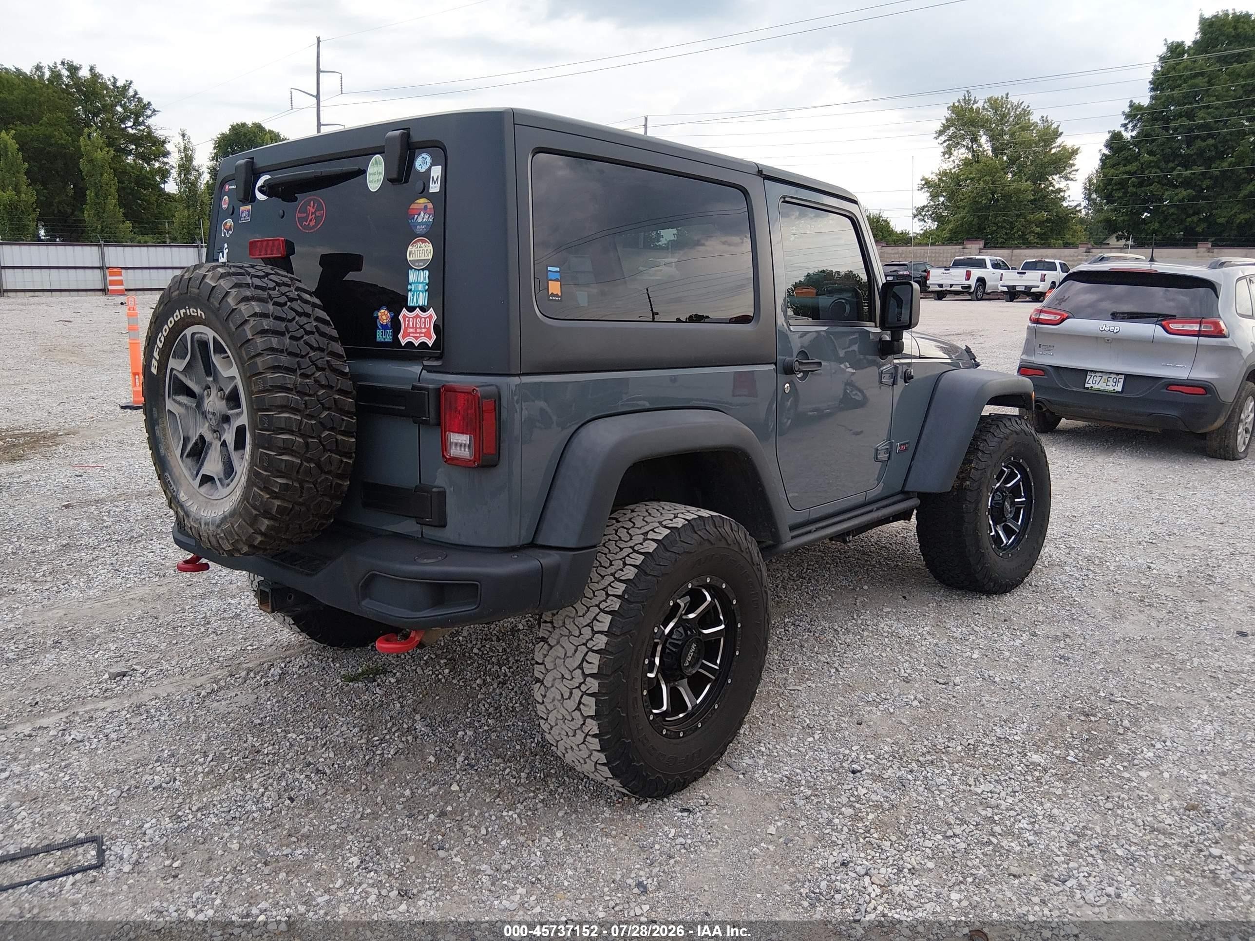 2013 Jeep Wrangler Rubicon 10th Anniversary Gray vin: 1C4HJWCG8DL683792