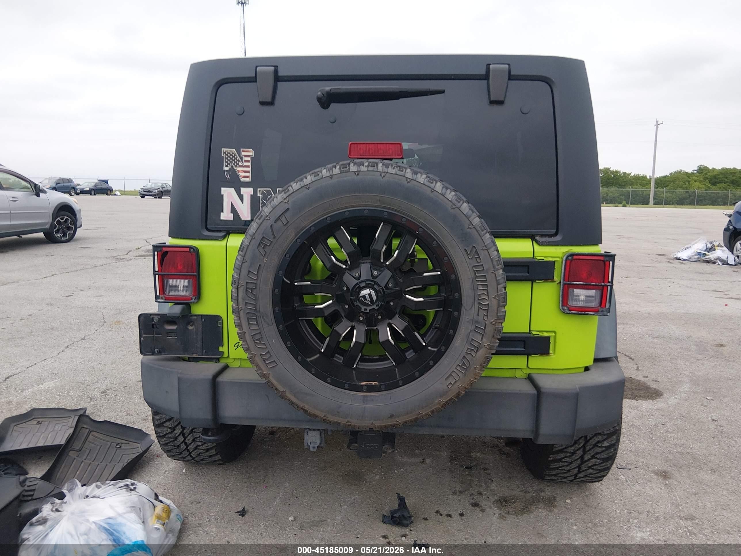 2013 Jeep Wrangler Unlimited Sport Green vin: 1C4HJWDG0DL507270