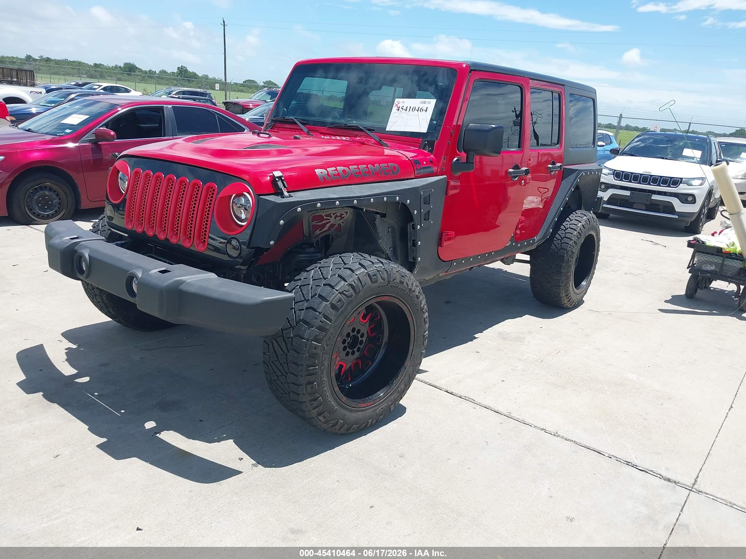 2014 Jeep Wrangler Unlimited Sport Red vin: 1C4HJWDG0EL295245