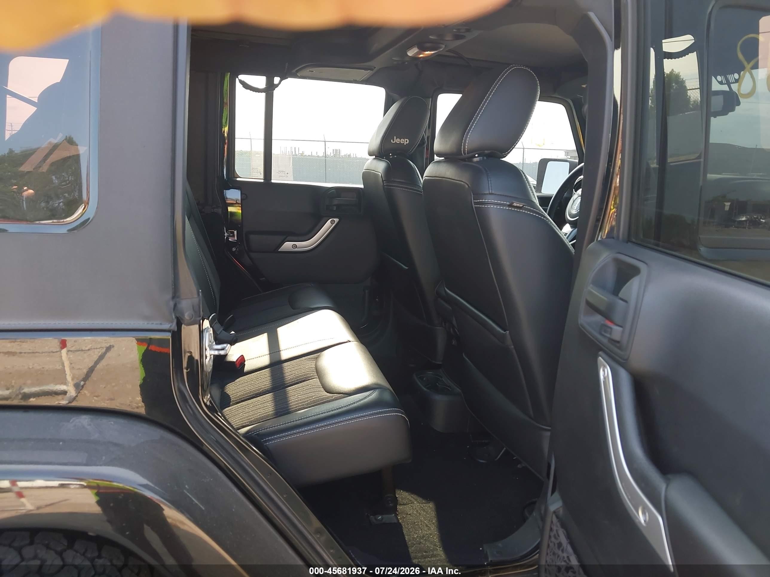 2015 Jeep Wrangler Unlimited Freedom Edition Black vin: 1C4HJWDG0FL568542