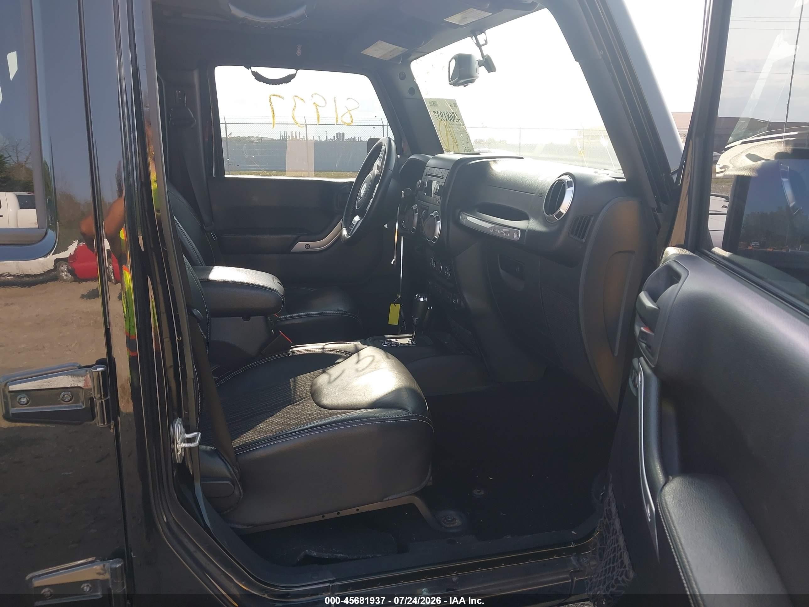 2015 Jeep Wrangler Unlimited Freedom Edition Black vin: 1C4HJWDG0FL568542