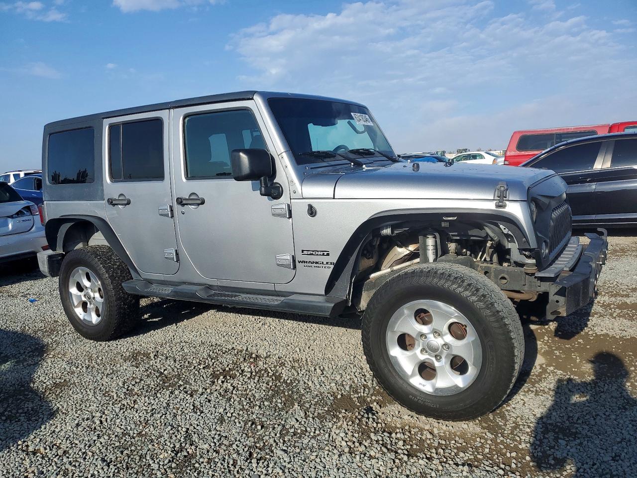 2015 Jeep Wrangler Unlimited Sport Silver vin: 1C4HJWDG0FL698112