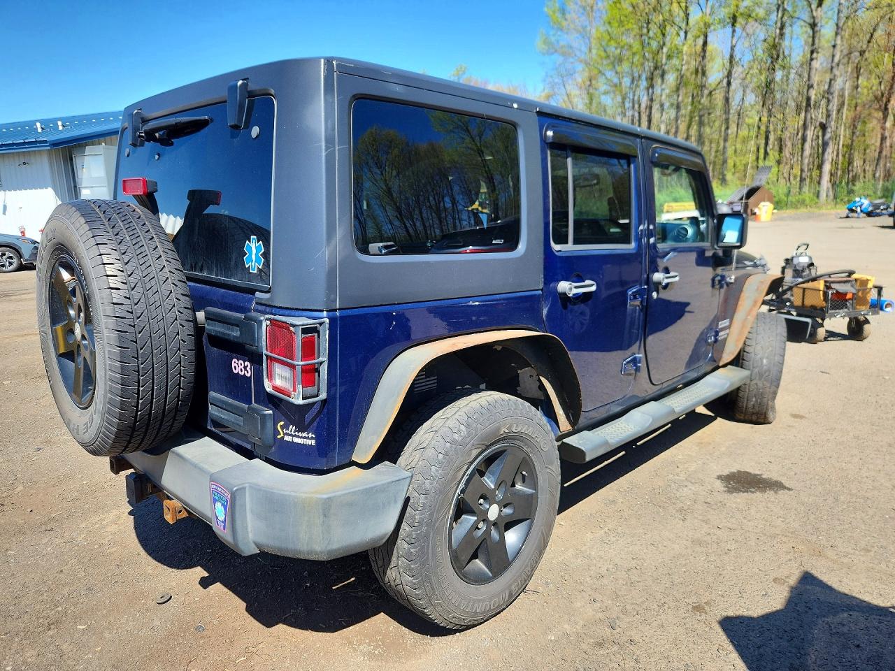 2013 Jeep Wrangler Unlimited Sport Blue vin: 1C4HJWDG1DL503082