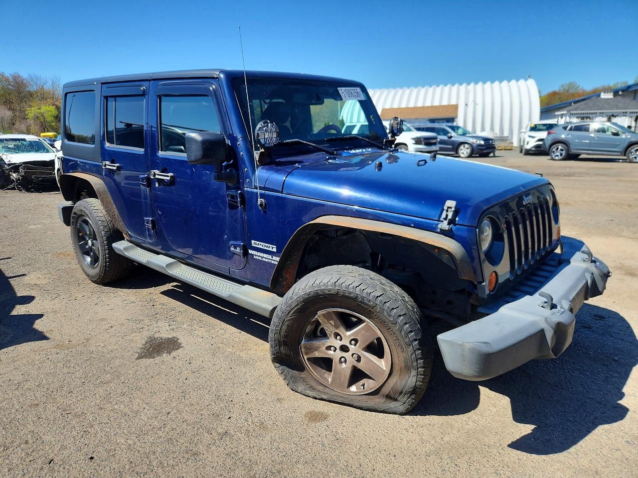 2013 Jeep Wrangler Unlimited Sport Blue vin: 1C4HJWDG1DL503082