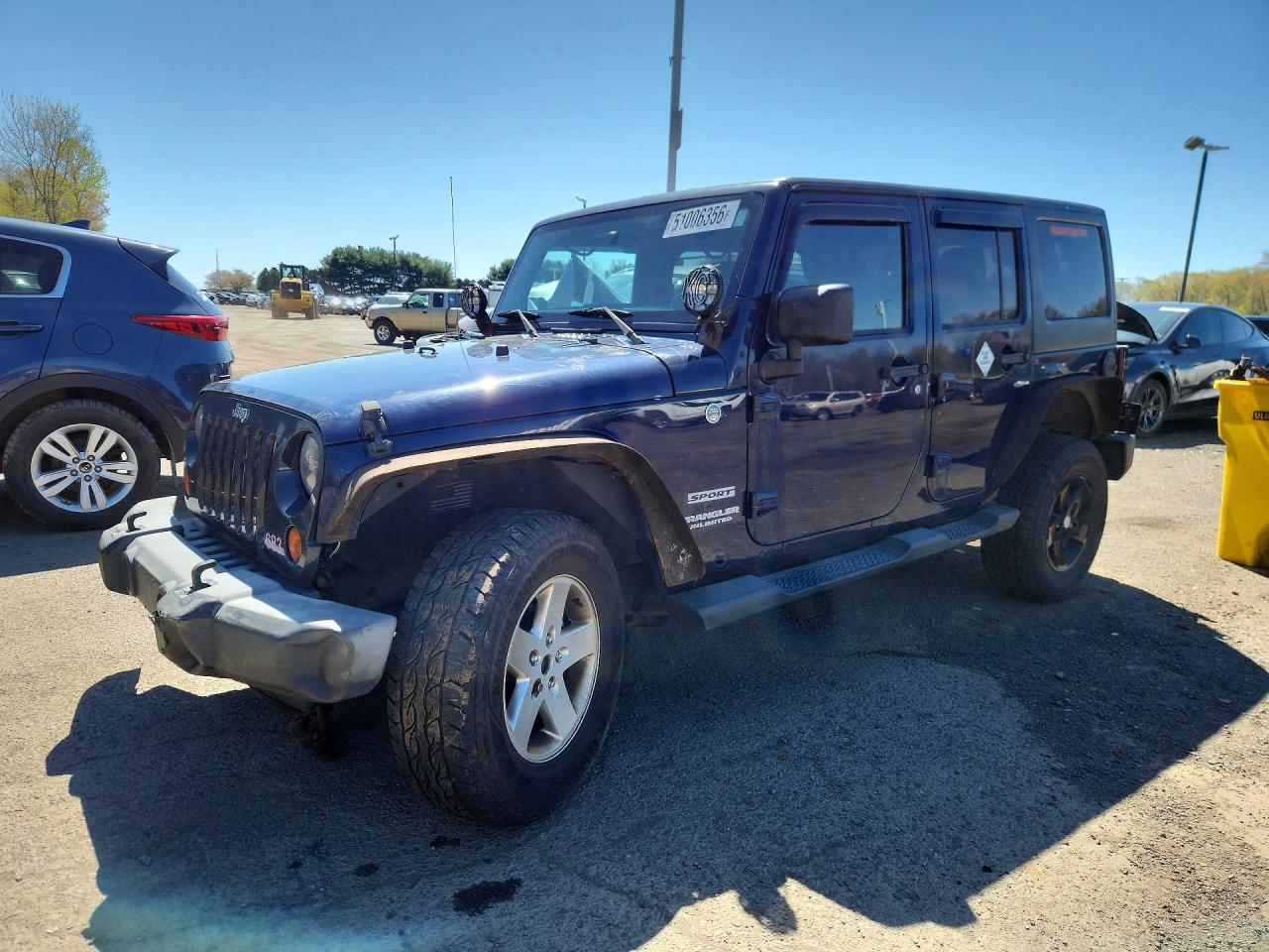 2013 Jeep Wrangler Unlimited Sport Blue vin: 1C4HJWDG1DL503082