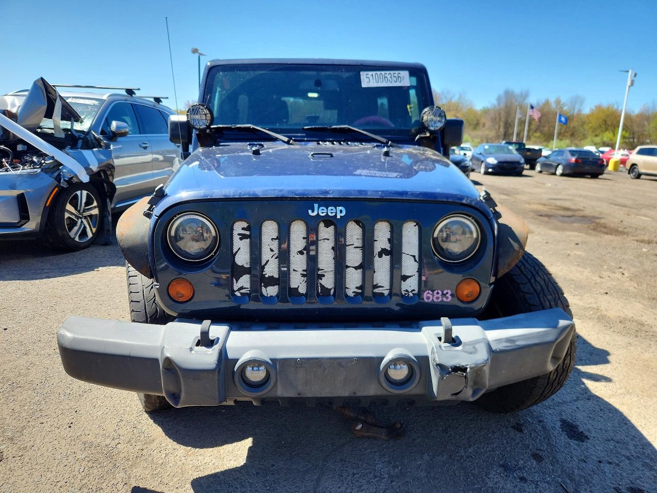 2013 Jeep Wrangler Unlimited Sport Blue vin: 1C4HJWDG1DL503082