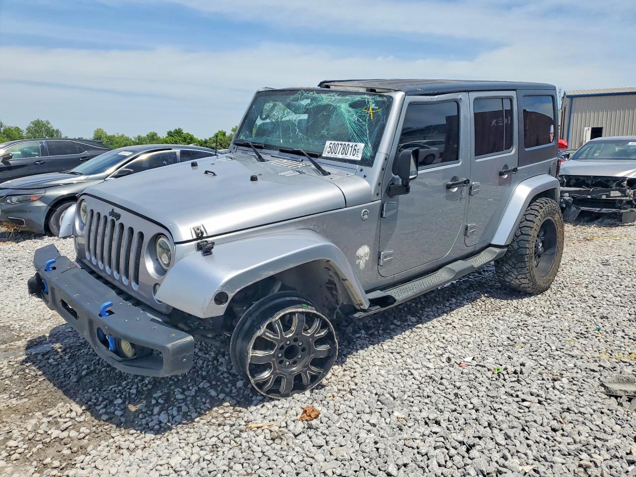 2013 Jeep Wrangler Unlimited Sport Silver vin: 1C4HJWDG1DL657792