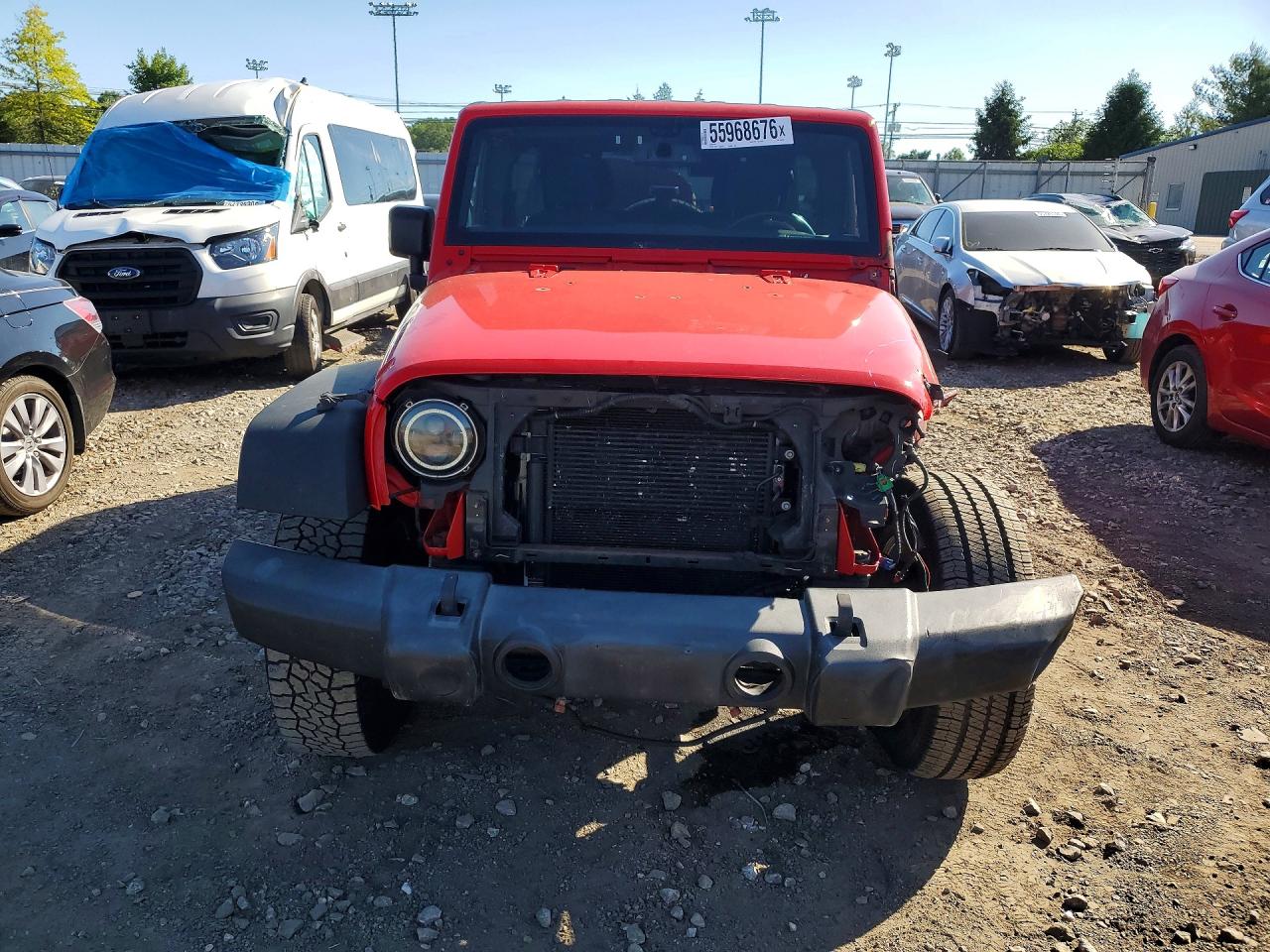 2018 Jeep Wrangler Unlimited Sport Red vin: 1C4HJWDG2JL874778