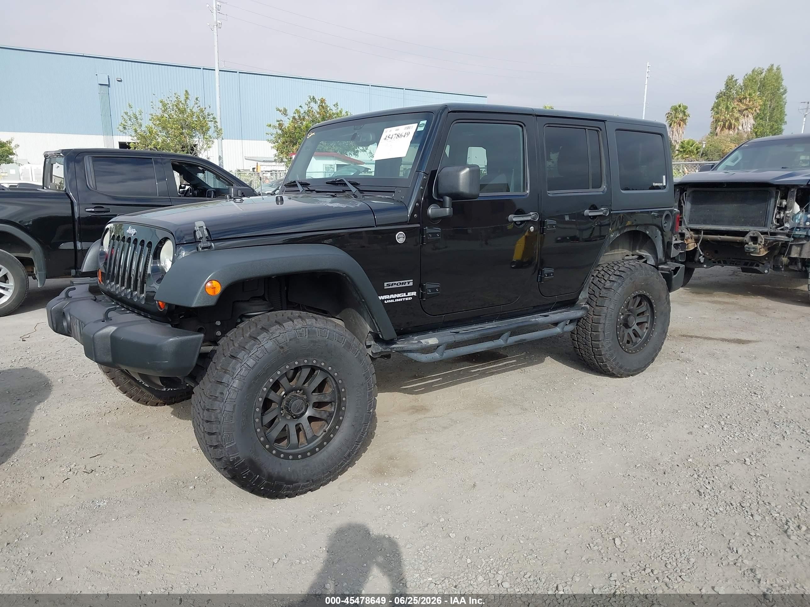 2013 Jeep Wrangler Unlimited Sport Black vin: 1C4HJWDG3DL519753