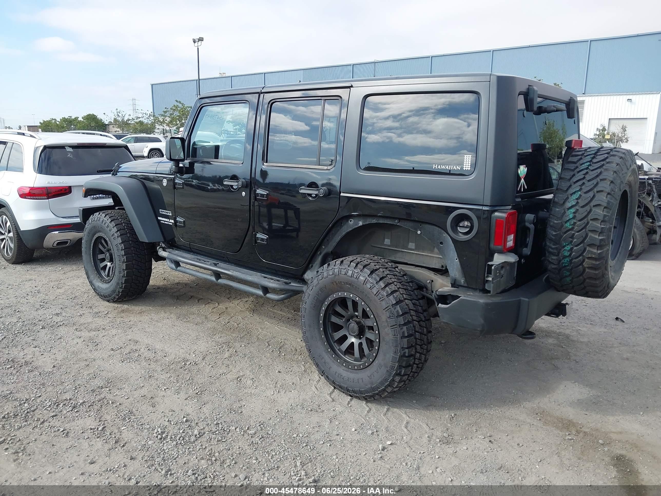 2013 Jeep Wrangler Unlimited Sport Black vin: 1C4HJWDG3DL519753