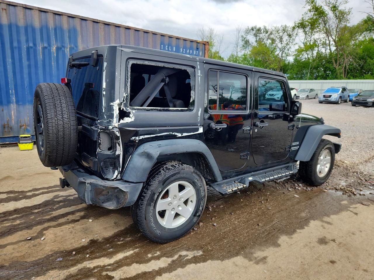 2015 Jeep Wrangler Unlimited Sport Black vin: 1C4HJWDG3FL774910