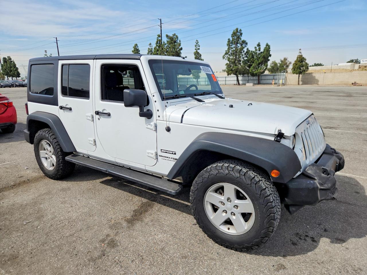 2018 Jeep Wrangler Unlimited Sport White vin: 1C4HJWDG3JL931117