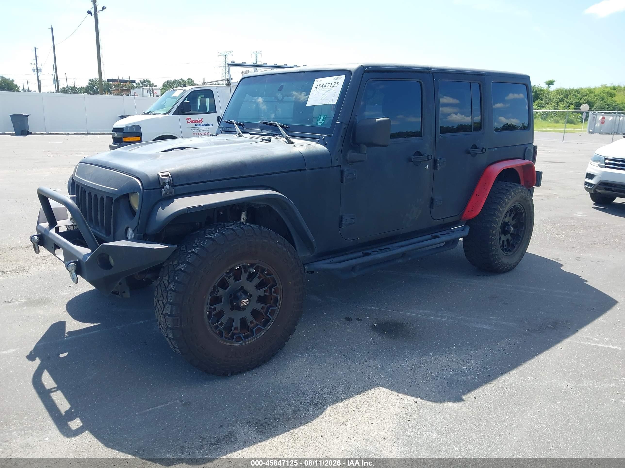 2014 Jeep Wrangler Unlimited Sport Black vin: 1C4HJWDG4EL113613