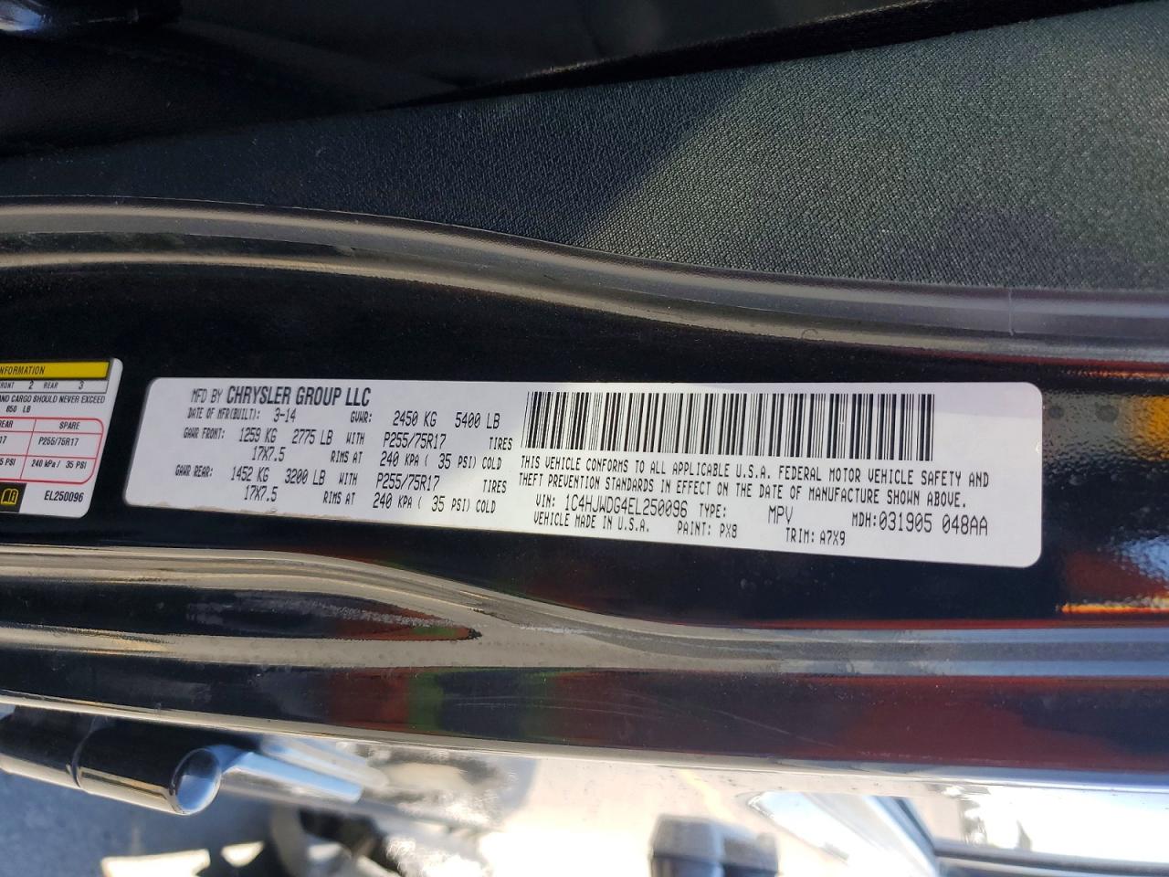 2014 Jeep Wrangler Unlimited Sport Black vin: 1C4HJWDG4EL250096