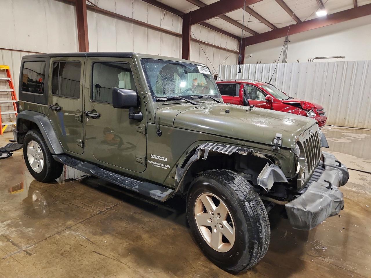 2015 Jeep Wrangler Unlimited Sport Green vin: 1C4HJWDG4FL766542
