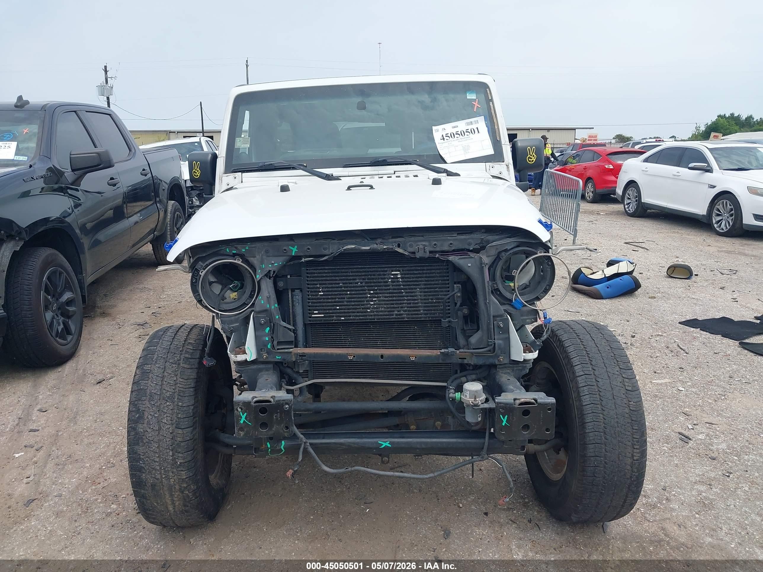 2012 Jeep Wrangler Unlimited Sport White vin: 1C4HJWDG5CL243641