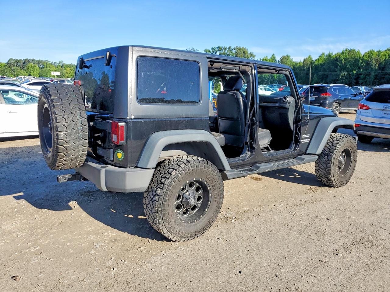 2013 Jeep Wrangler Black vin: 1C4HJWDG5DL522413